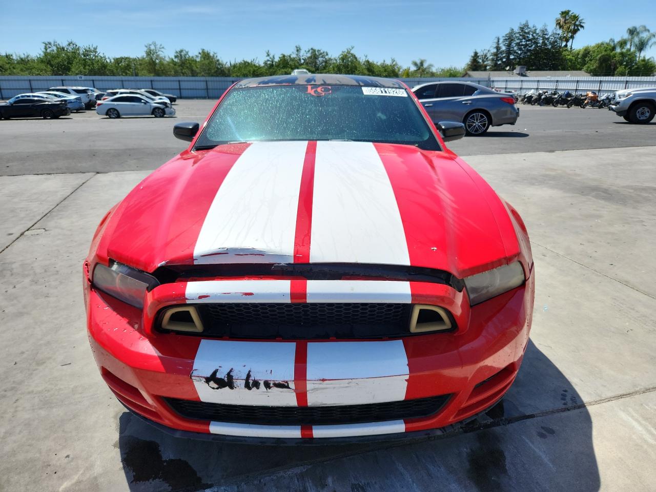 2013 Ford Mustang Red vin: 1ZVBP8AM7D5262558 Damage: Hood, Severe Damage, Replacement Required