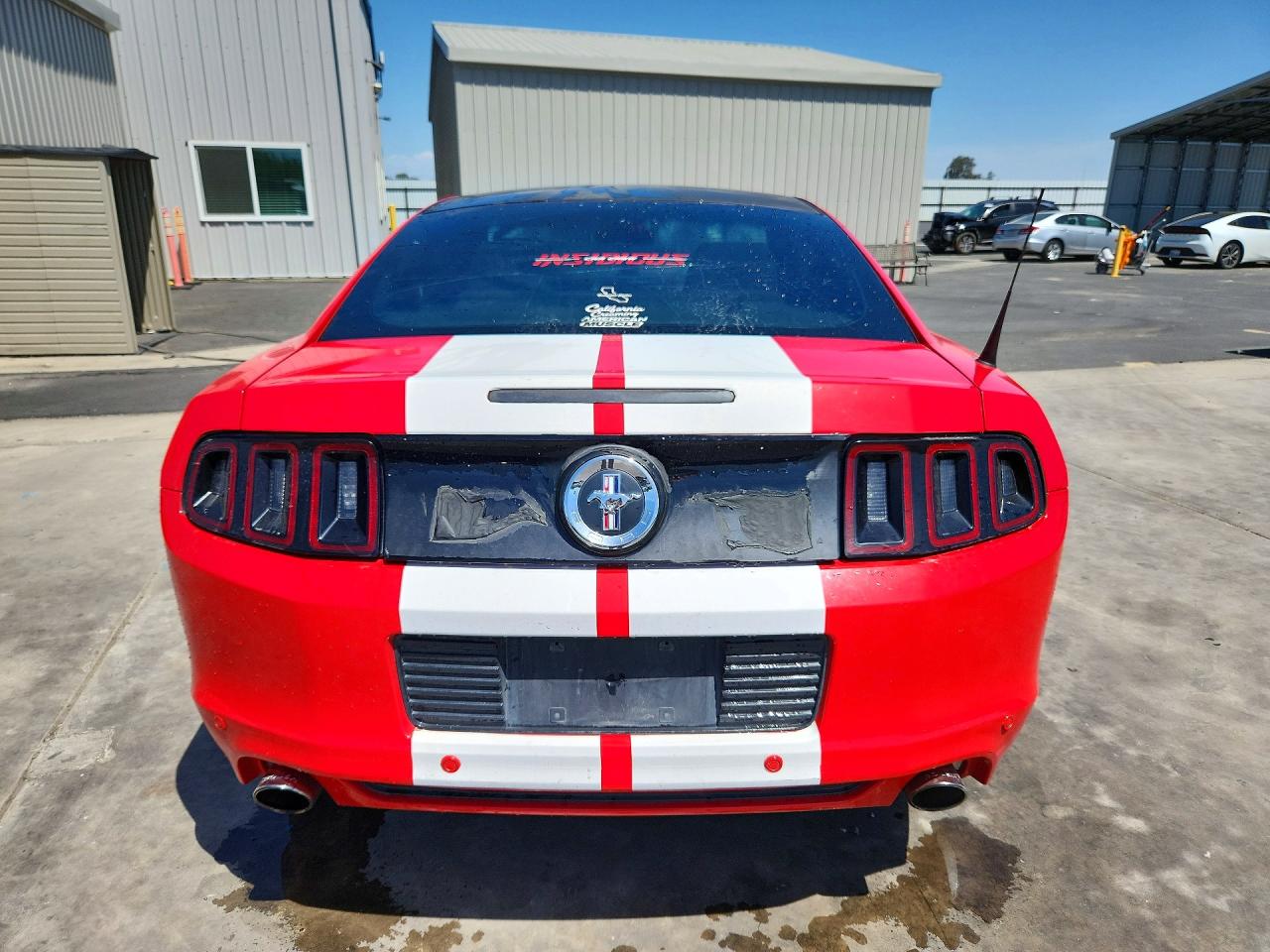 2013 Ford Mustang Red vin: 1ZVBP8AM7D5262558