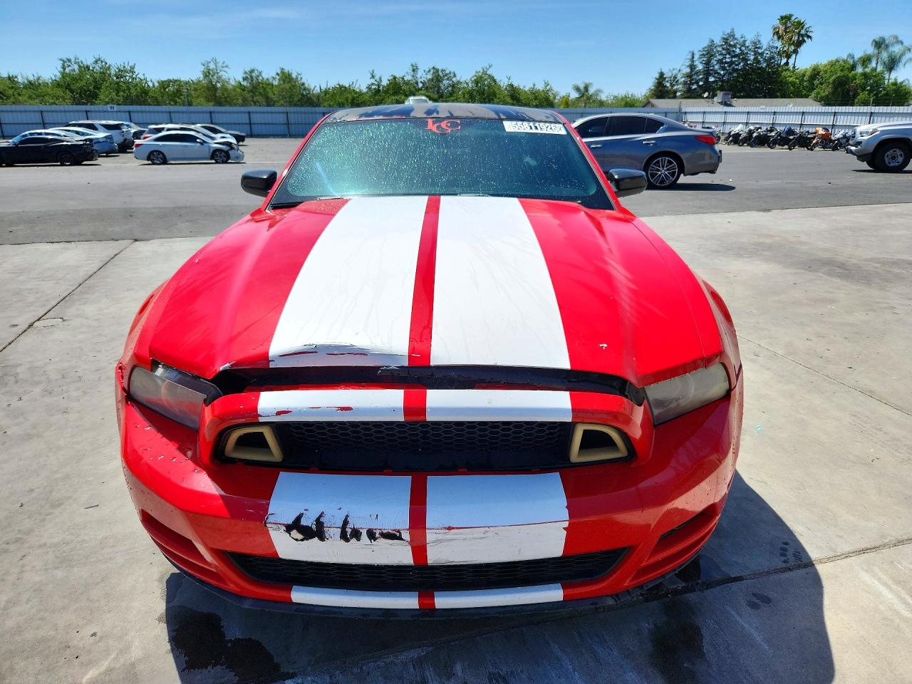2013 Ford Mustang Red vin: 1ZVBP8AM7D5262558