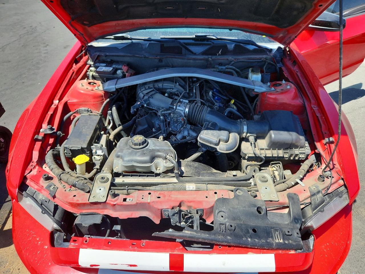 2013 Ford Mustang Red vin: 1ZVBP8AM7D5262558