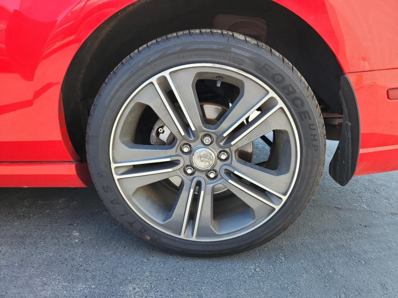 2013 Ford Mustang Red vin: 1ZVBP8AM7D5262558 Damage: Left Rear Wheel, Curb Rash, 1 To 2 Inches
