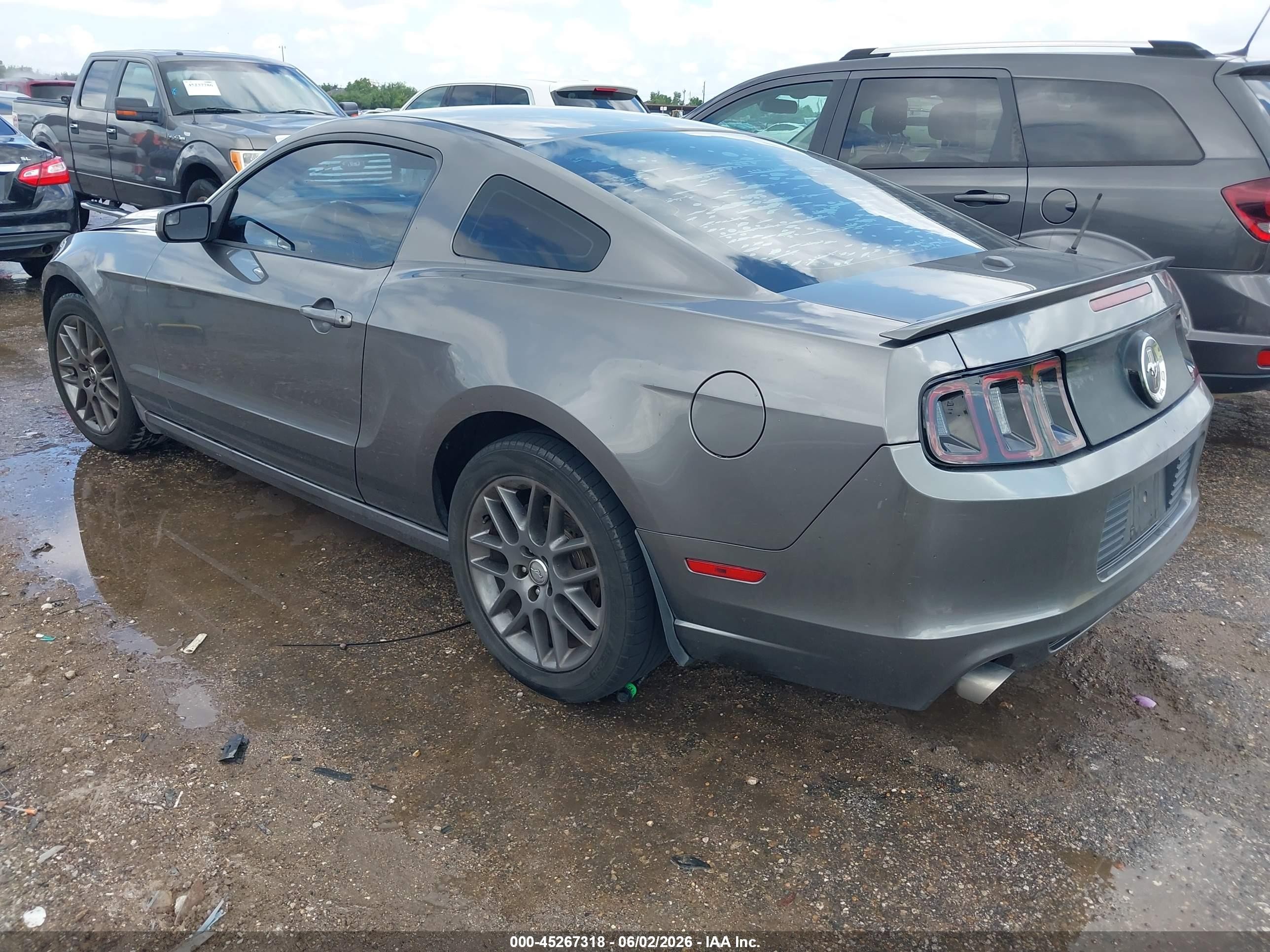 2013 Ford Mustang V6 Premium Gray vin: 1ZVBP8AM7D5283149