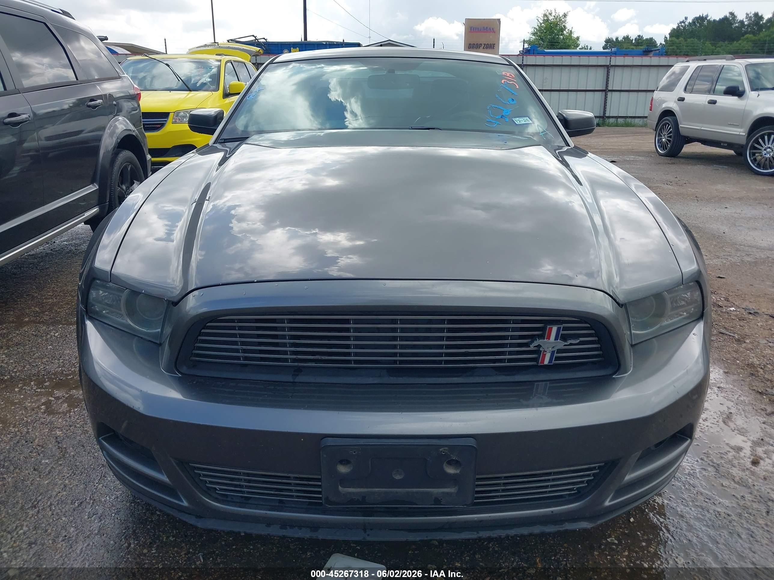 2013 Ford Mustang V6 Premium Gray vin: 1ZVBP8AM7D5283149