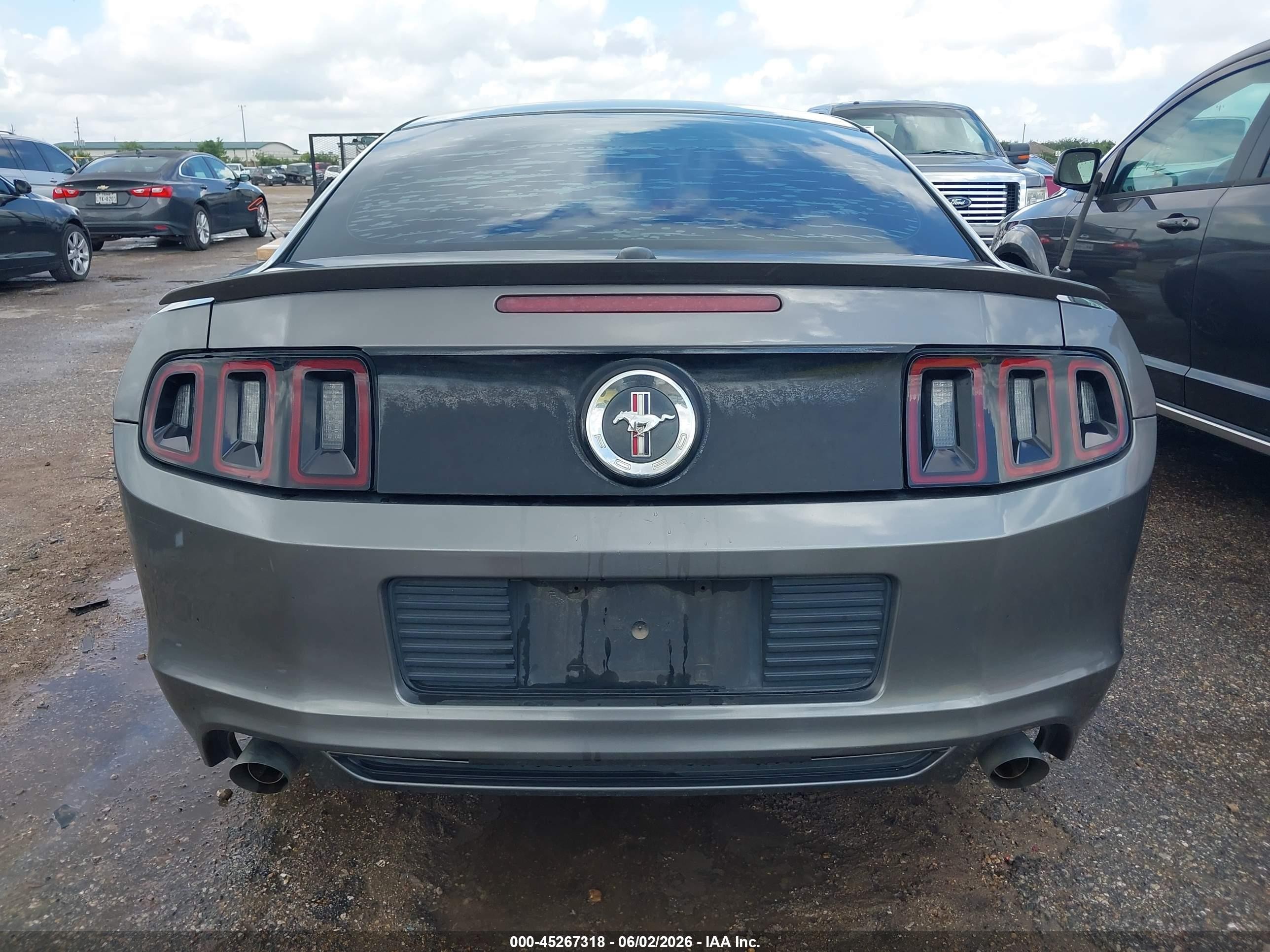 2013 Ford Mustang V6 Premium Gray vin: 1ZVBP8AM7D5283149