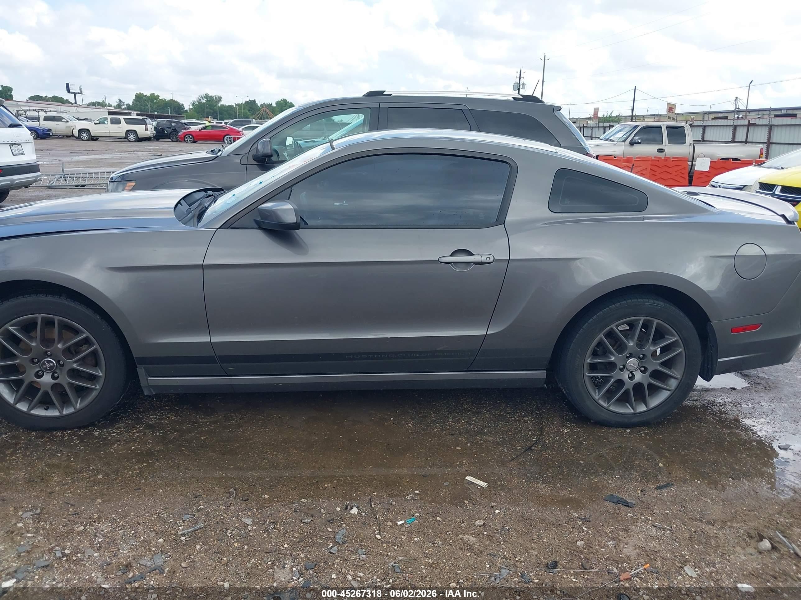 2013 Ford Mustang V6 Premium Gray vin: 1ZVBP8AM7D5283149