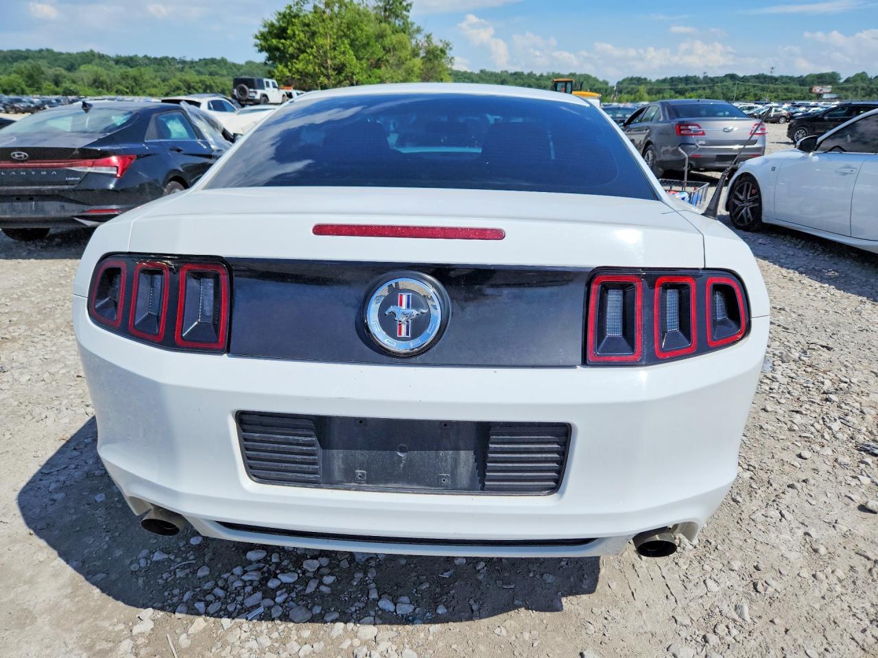 2014 Ford Mustang White vin: 1ZVBP8AM7E5203673