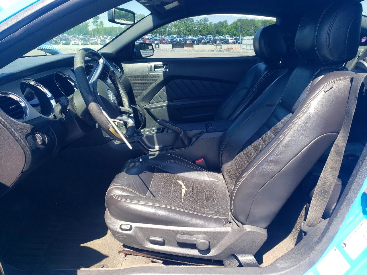 2014 Ford Mustang 2d Blue vin: 1ZVBP8AM7E5210994