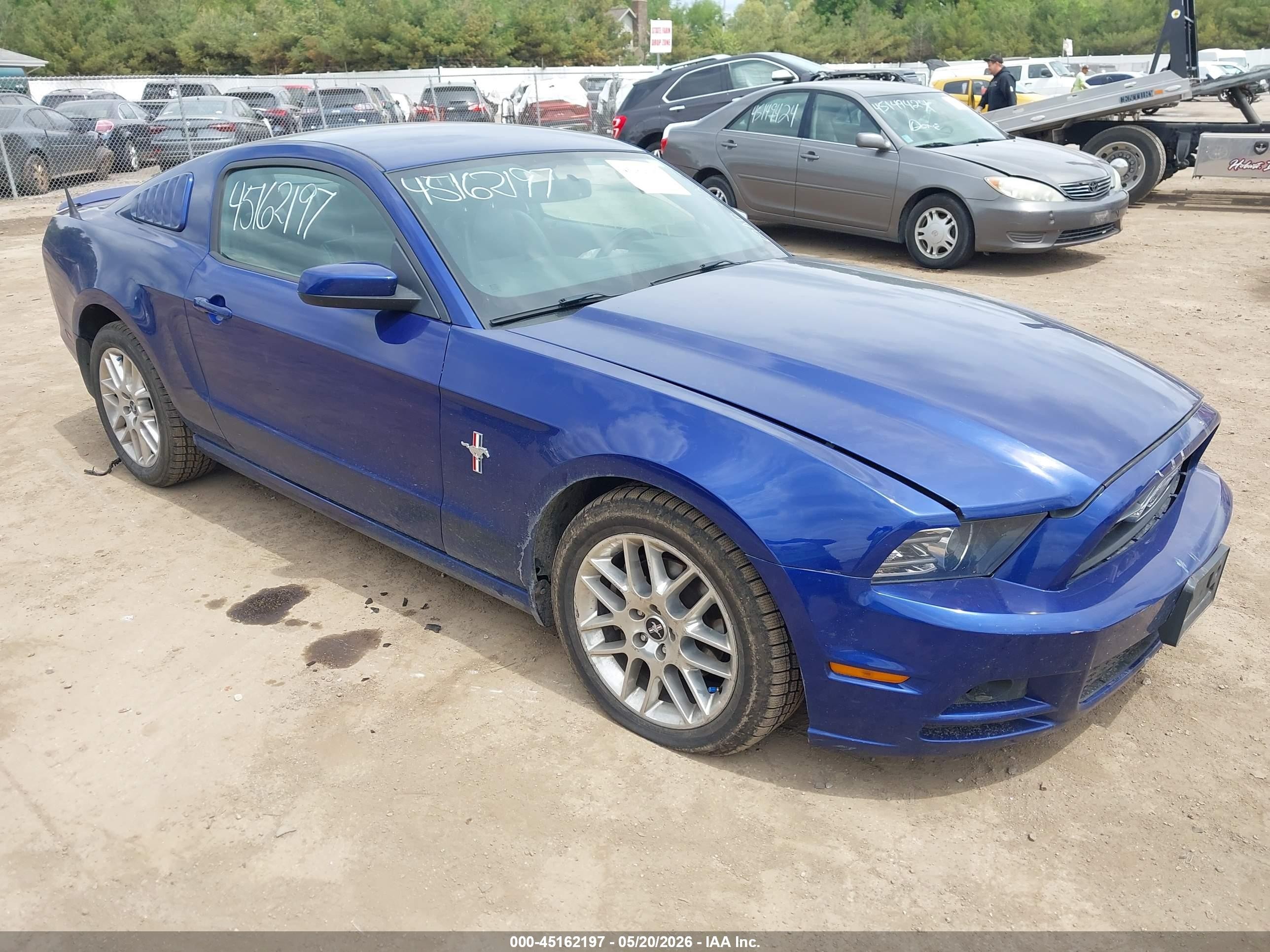 2014 Ford Mustang V6 Premium Blue vin: 1ZVBP8AM7E5246314