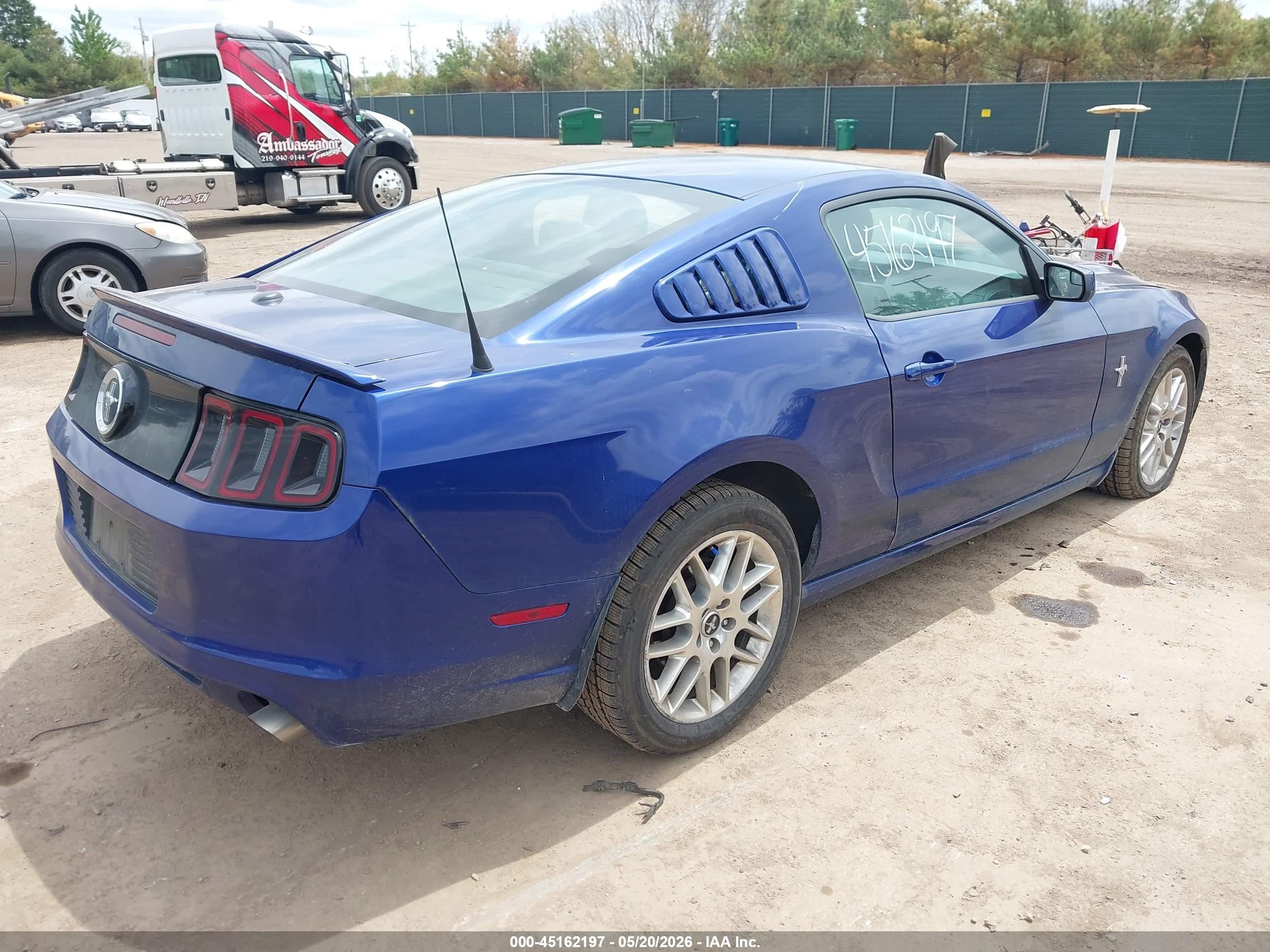 2014 Ford Mustang V6 Premium Blue vin: 1ZVBP8AM7E5246314