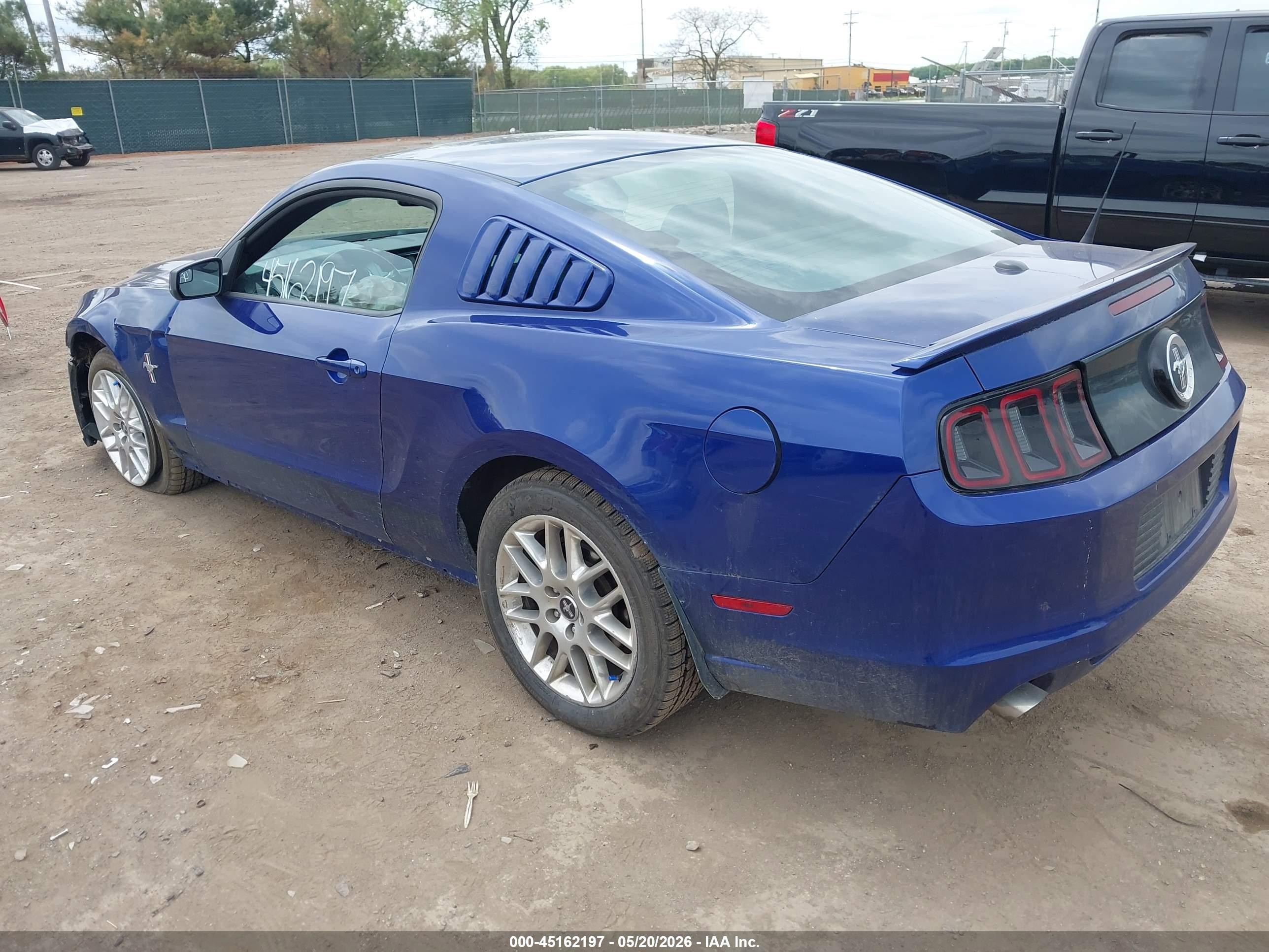 2014 Ford Mustang V6 Premium Blue vin: 1ZVBP8AM7E5246314