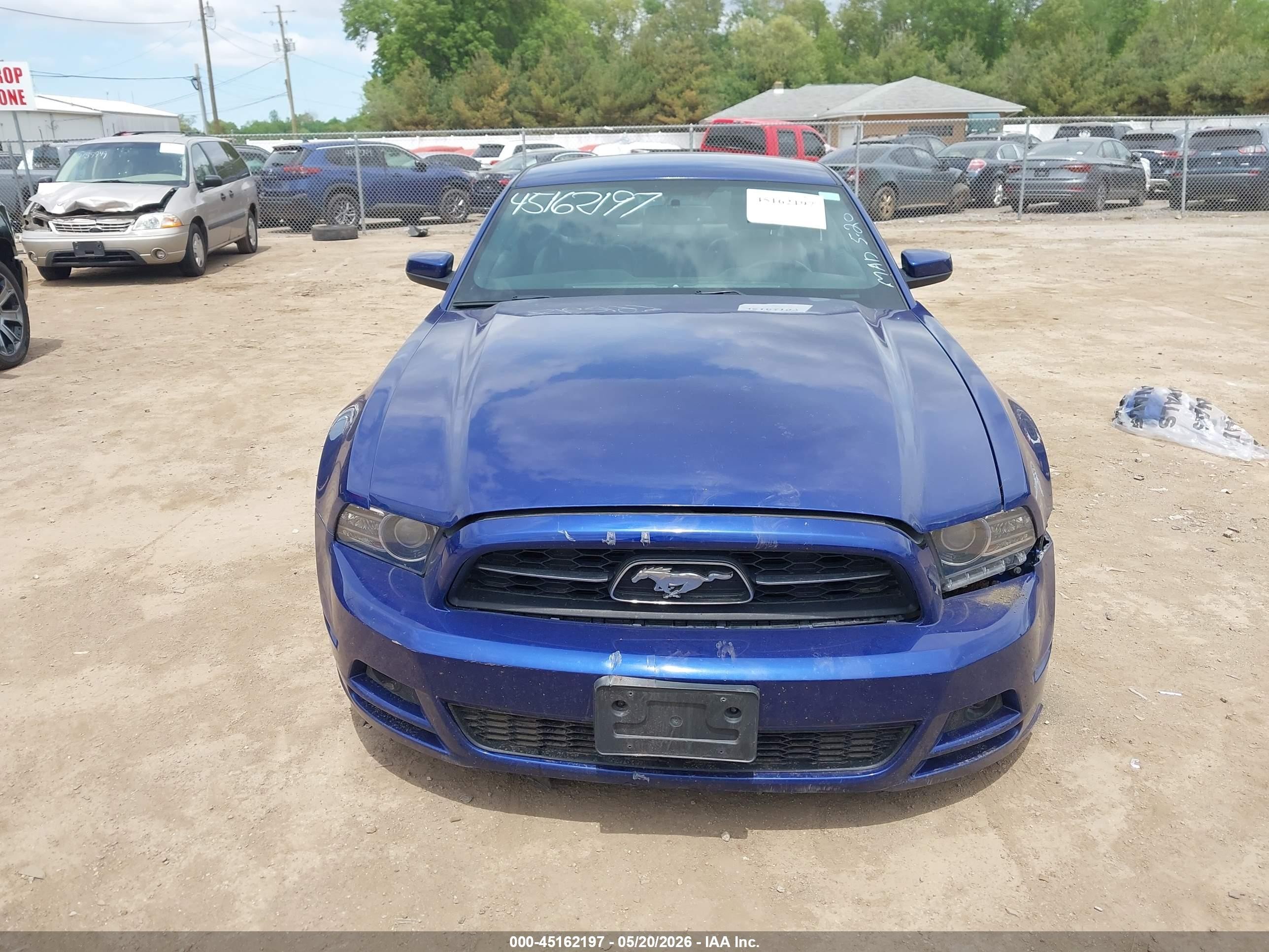 2014 Ford Mustang V6 Premium Blue vin: 1ZVBP8AM7E5246314