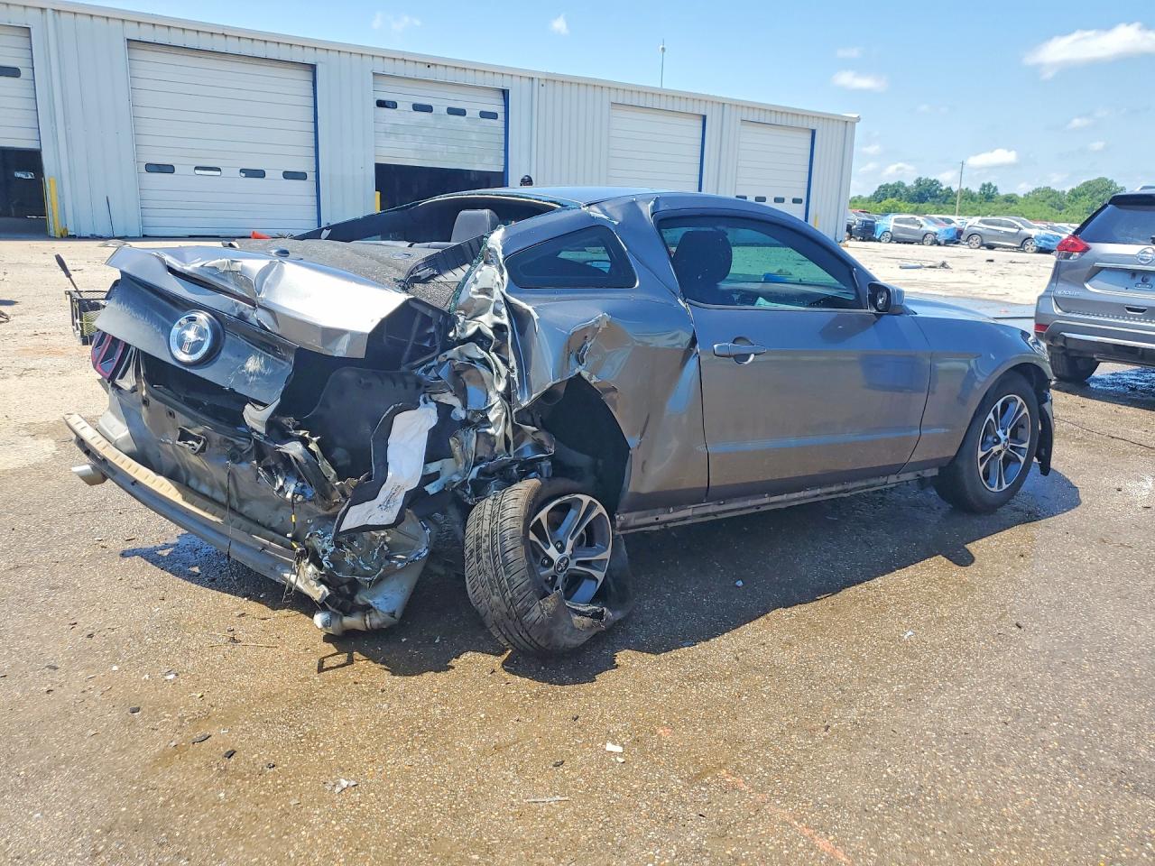 2014 Ford Mustang Gray vin: 1ZVBP8AM7E5266854