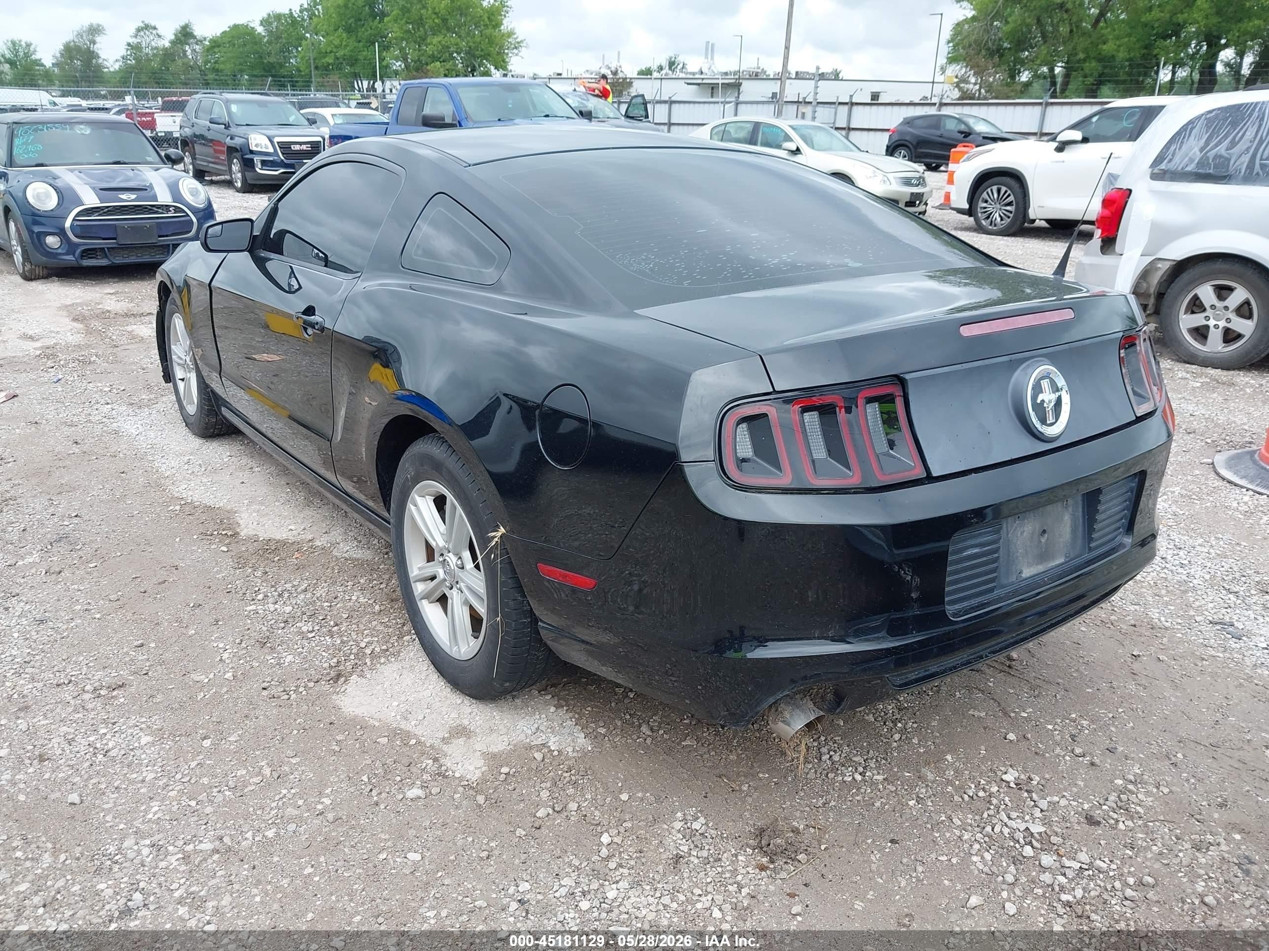 2014 Ford Mustang V6 Black vin: 1ZVBP8AM7E5281001