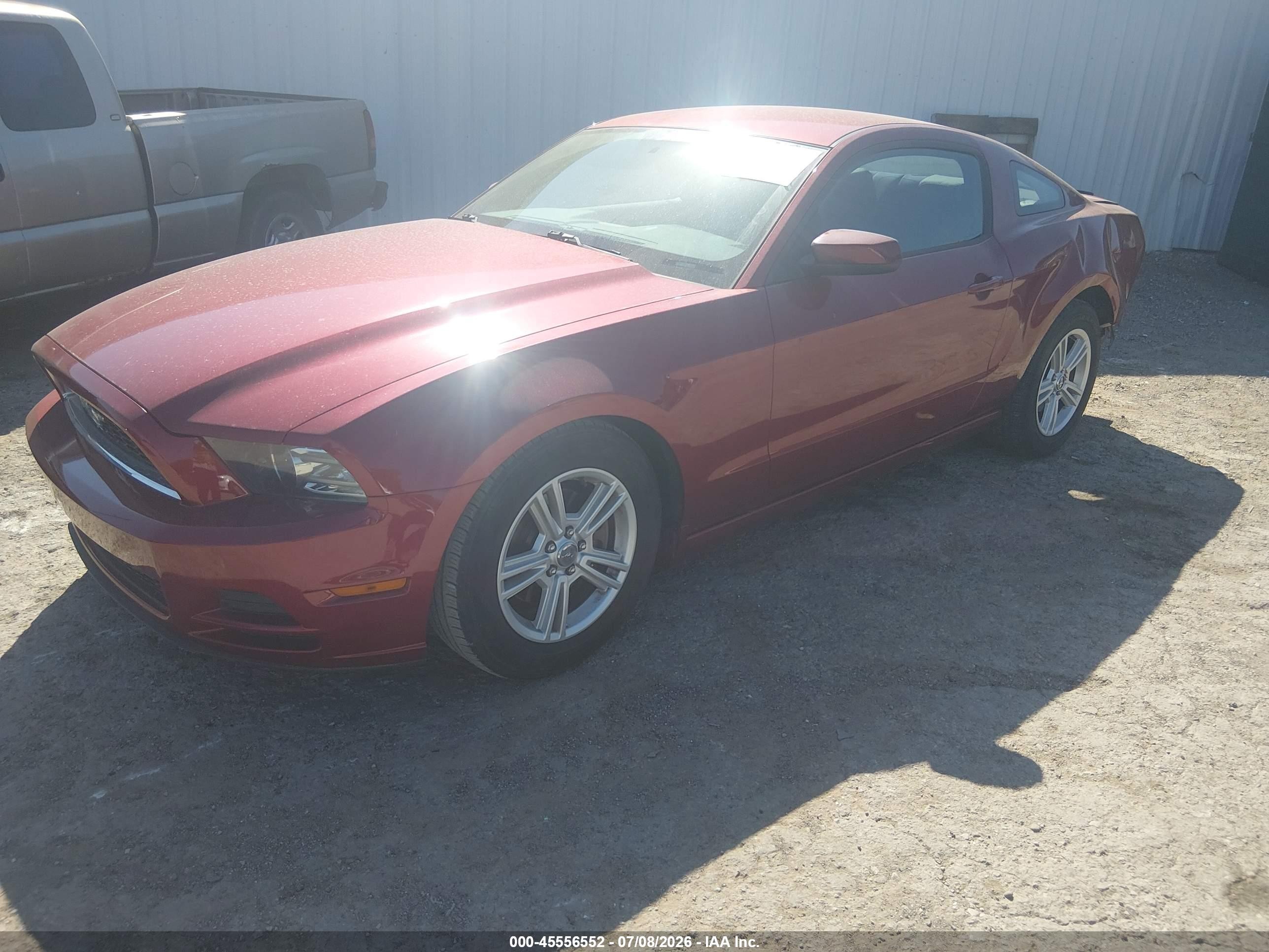 2014 Ford Mustang V6/v6 Premium Red vin: 1ZVBP8AM7E5284495