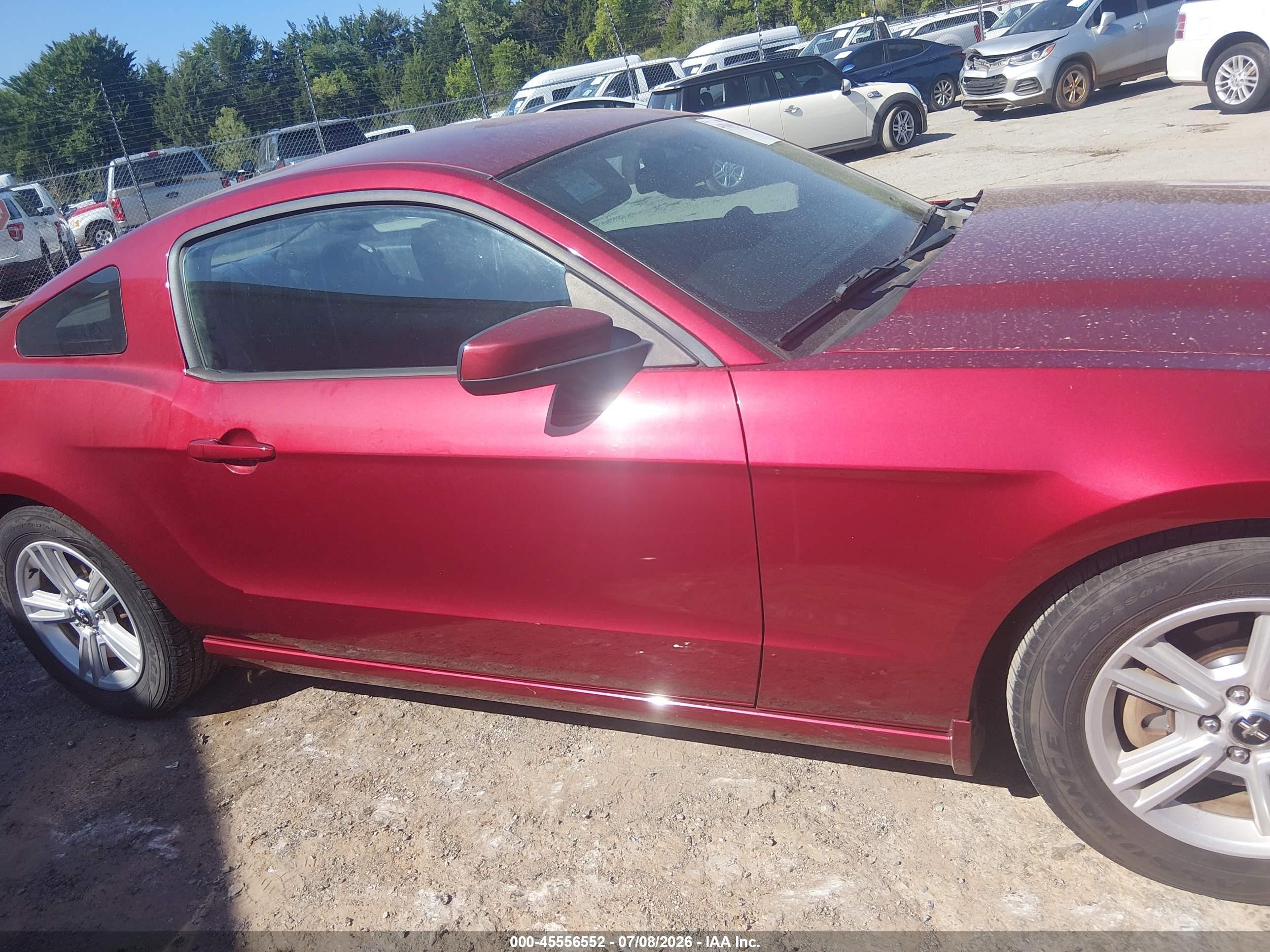 2014 Ford Mustang V6/v6 Premium Red vin: 1ZVBP8AM7E5284495