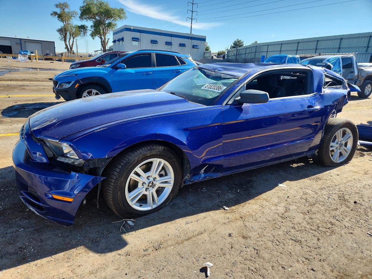 2014 Ford Mustang Blue vin: 1ZVBP8AM7E5294671