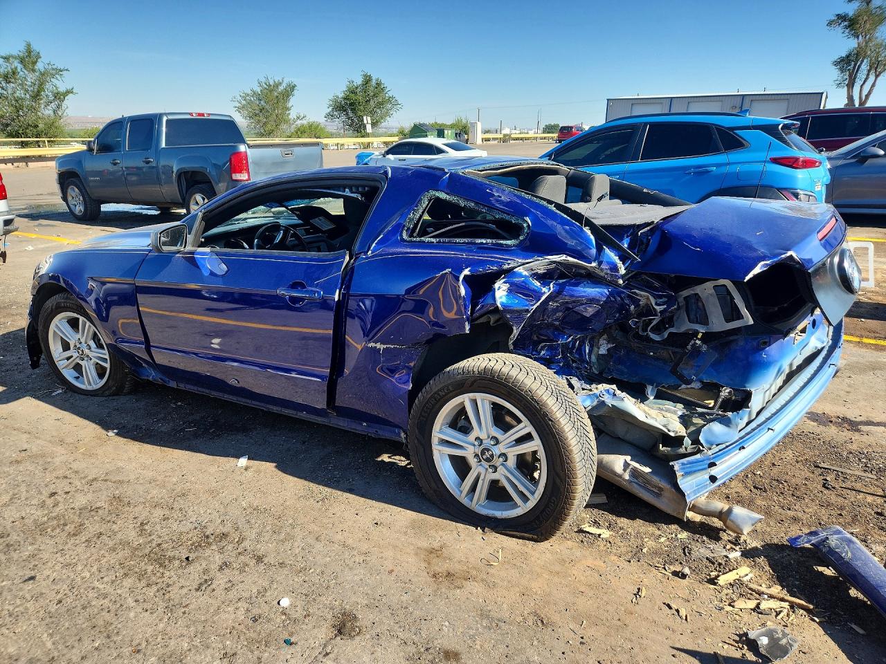 2014 Ford Mustang Blue vin: 1ZVBP8AM7E5294671