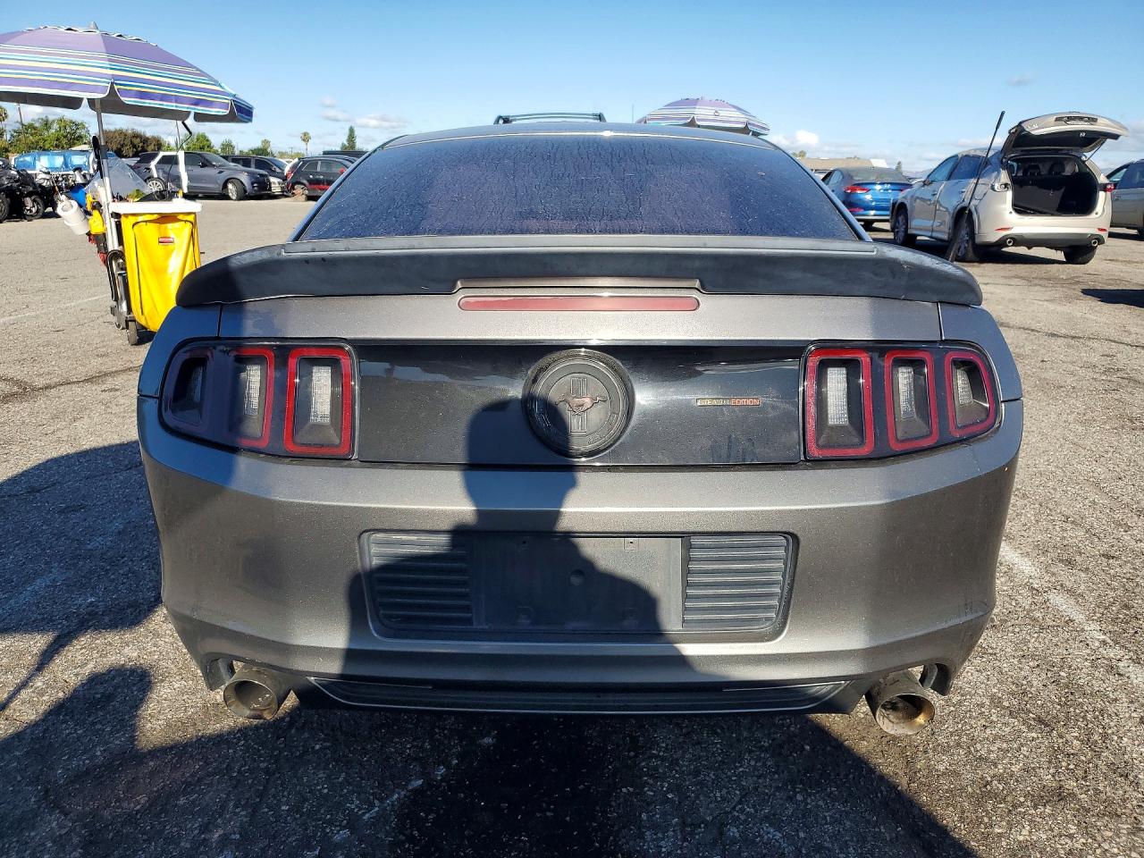 2014 Ford Mustang Gray vin: 1ZVBP8AM7E5301974