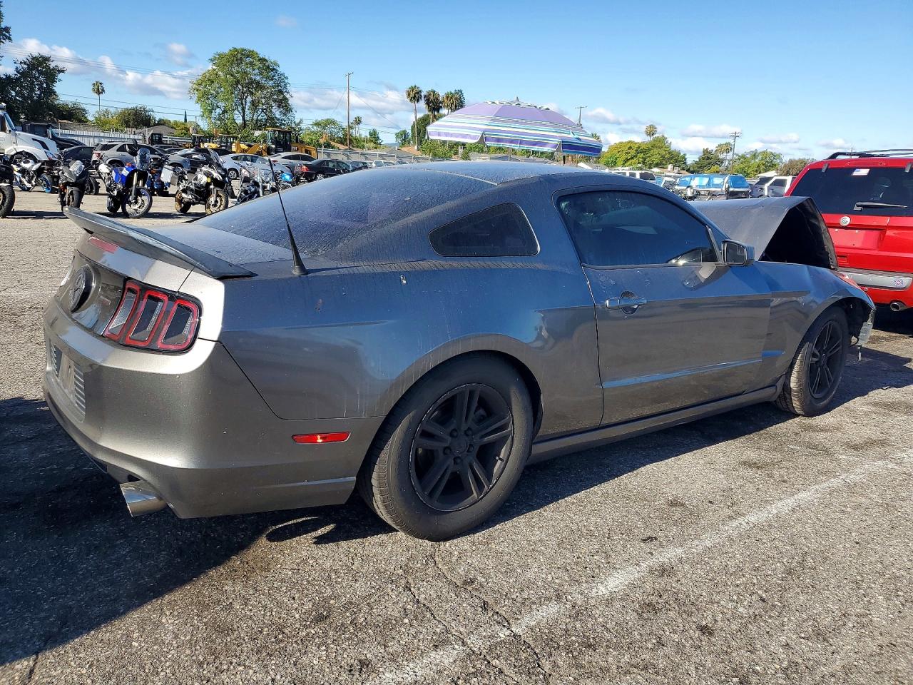 2014 Ford Mustang Gray vin: 1ZVBP8AM7E5301974
