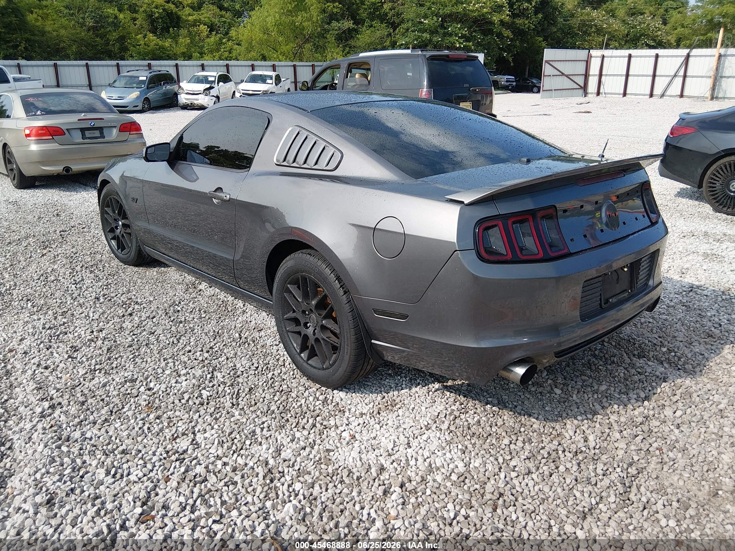 2014 Ford Mustang V6 Gray vin: 1ZVBP8AM7E5303370