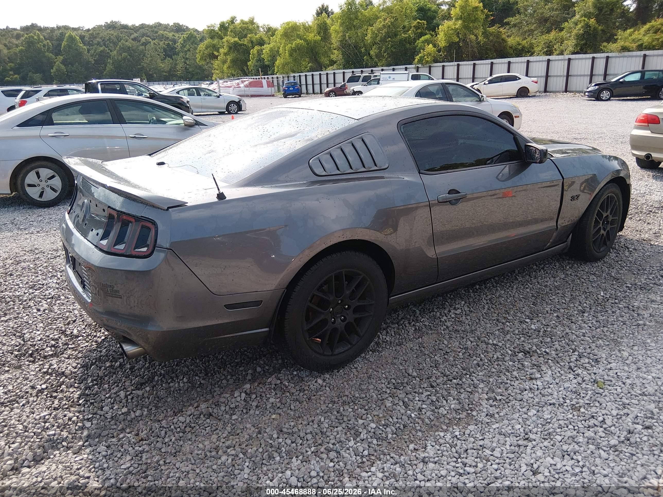 2014 Ford Mustang V6 Gray vin: 1ZVBP8AM7E5303370