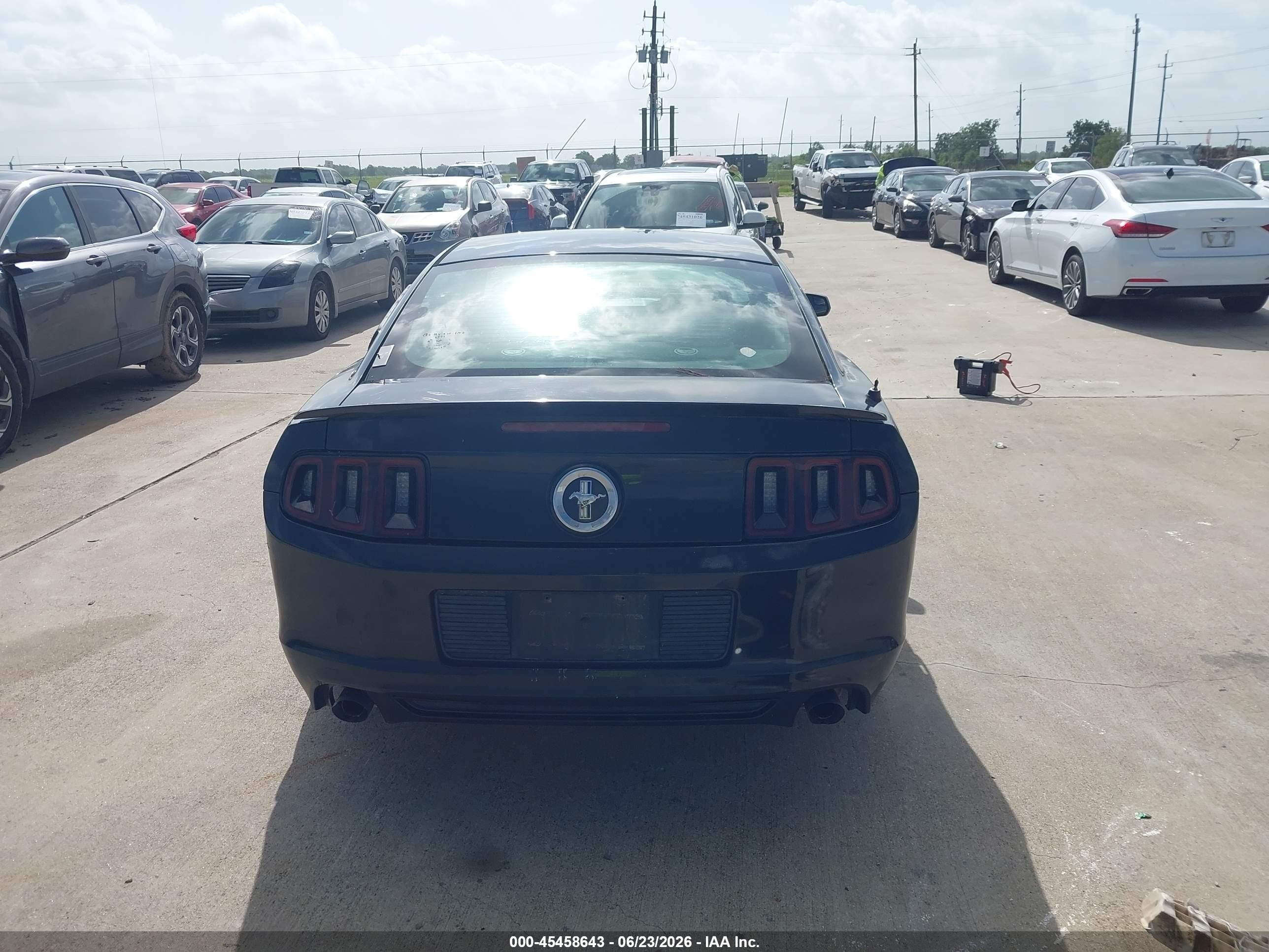 2014 Ford Mustang V6 Black vin: 1ZVBP8AM7E5303949