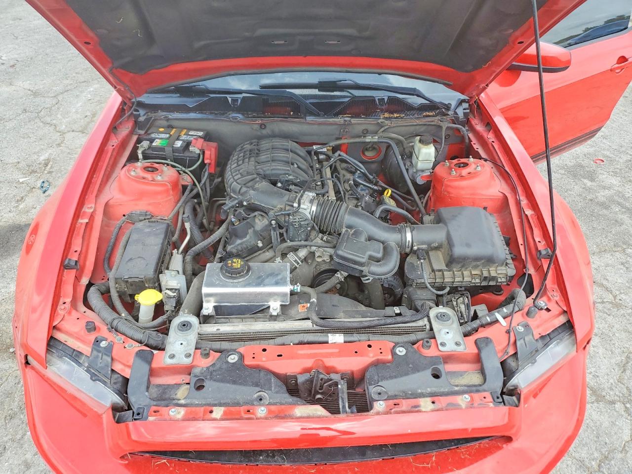 2014 Ford Mustang Red vin: 1ZVBP8AM7E5328897