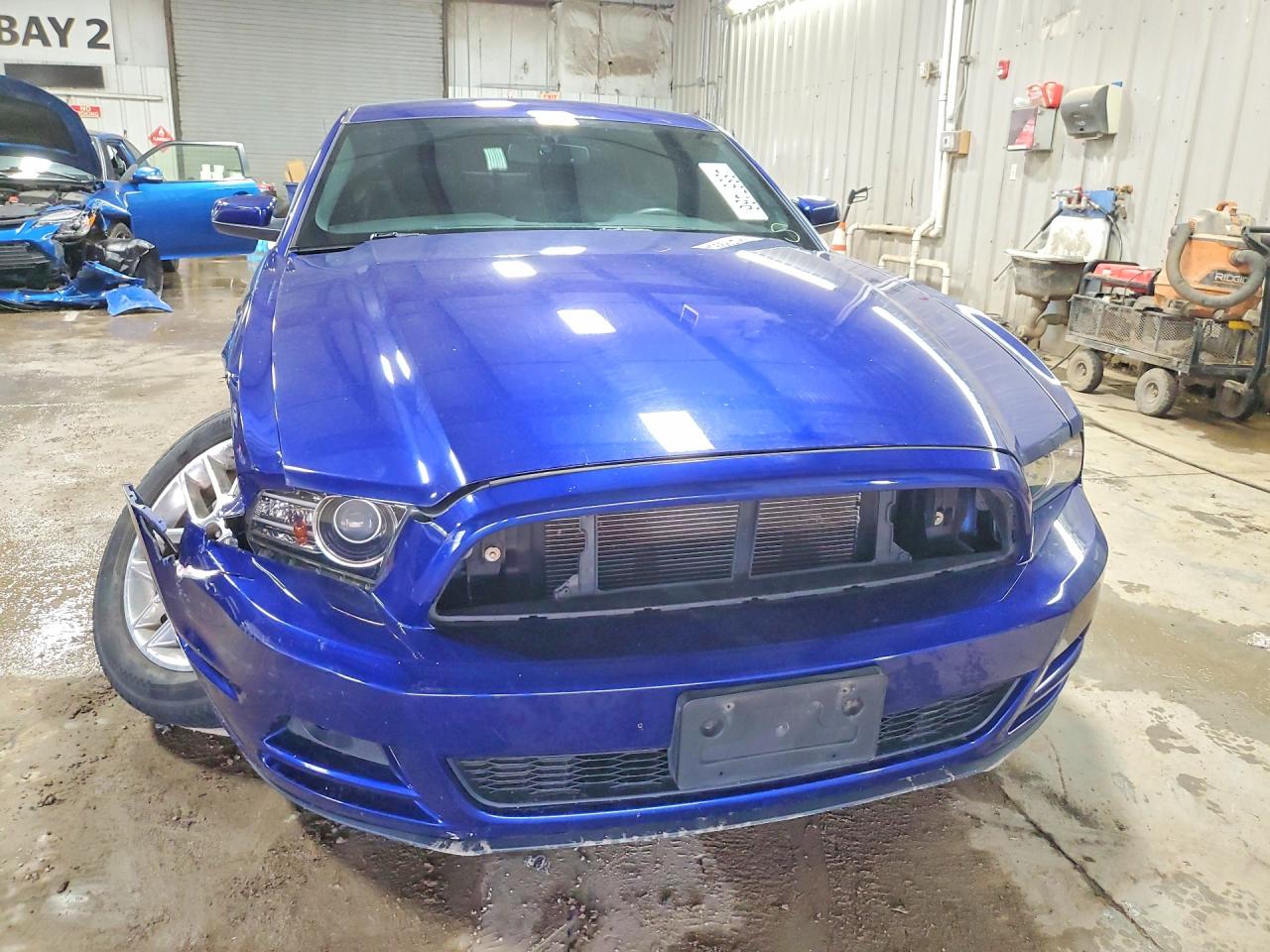 2014 Ford Mustang Blue vin: 1ZVBP8AM7E5333131