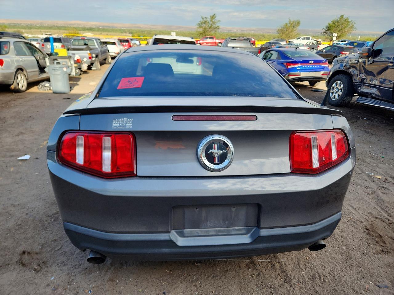 2011 Ford Mustang Gray vin: 1ZVBP8AM8B5131474
