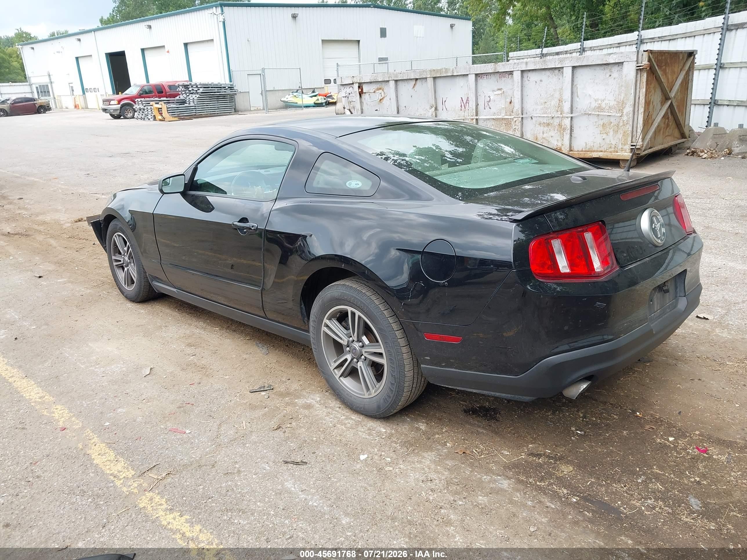 2011 Ford Mustang V6 Premium Black vin: 1ZVBP8AM8B5143673