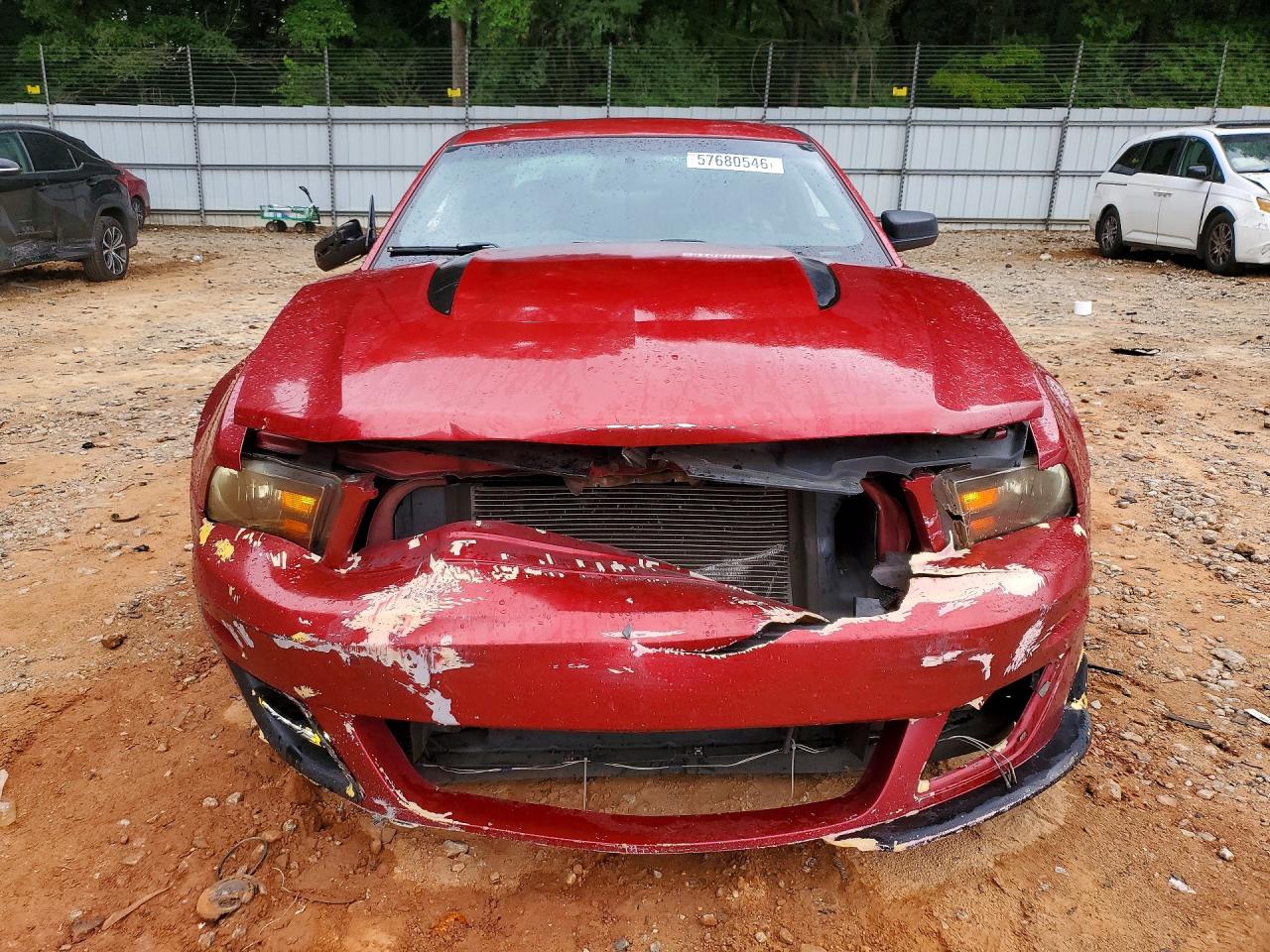 2011 Ford Mustang Red vin: 1ZVBP8AM8B5164538