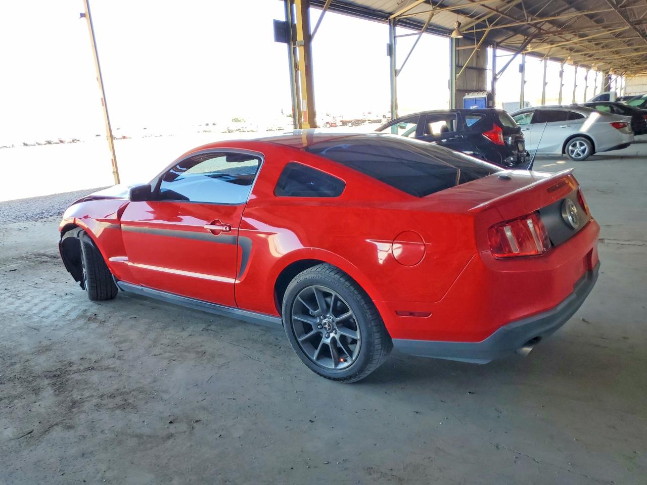 2012 Ford Mustang Red vin: 1ZVBP8AM8C5206661