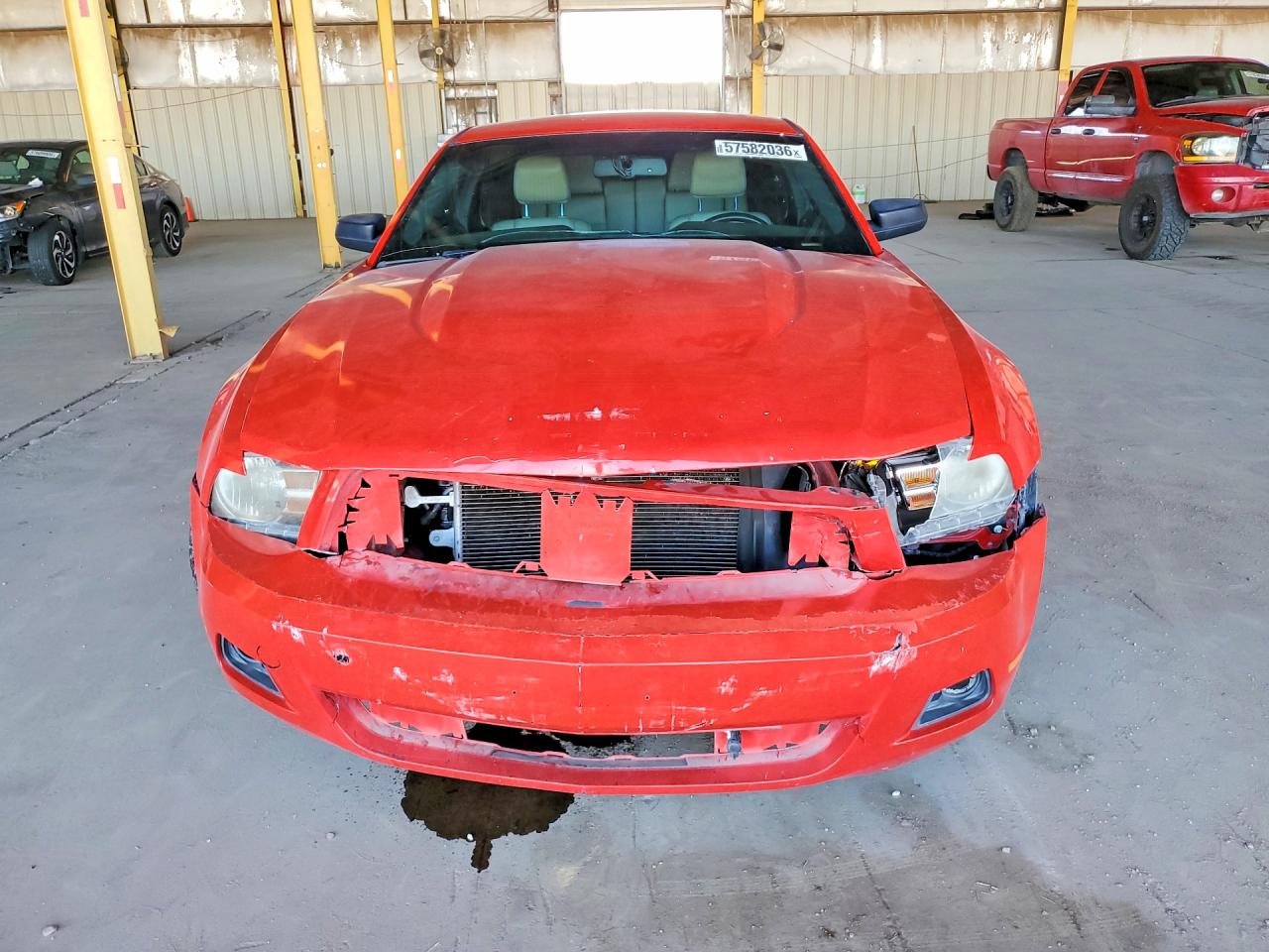 2012 Ford Mustang Red vin: 1ZVBP8AM8C5206661
