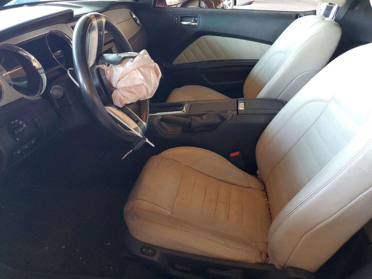 2012 Ford Mustang Red vin: 1ZVBP8AM8C5206661