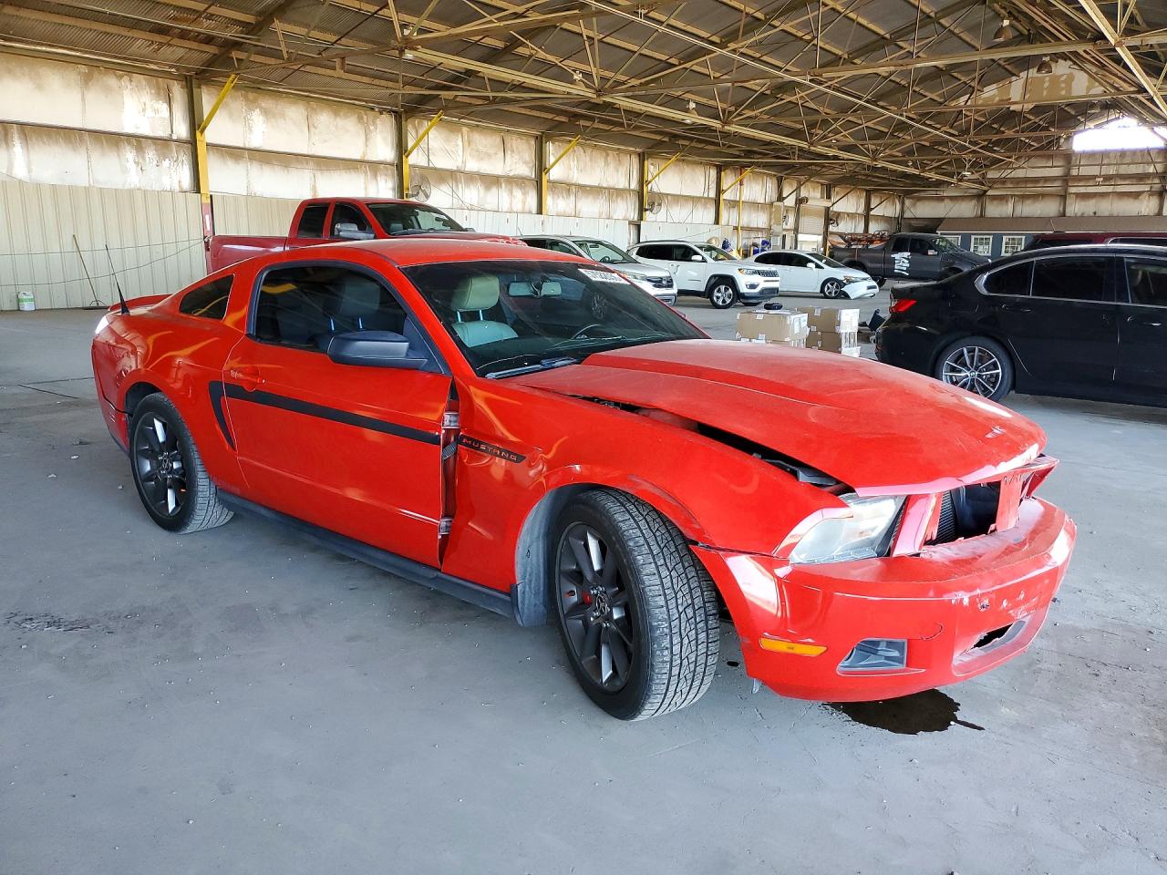 2012 Ford Mustang Red vin: 1ZVBP8AM8C5206661