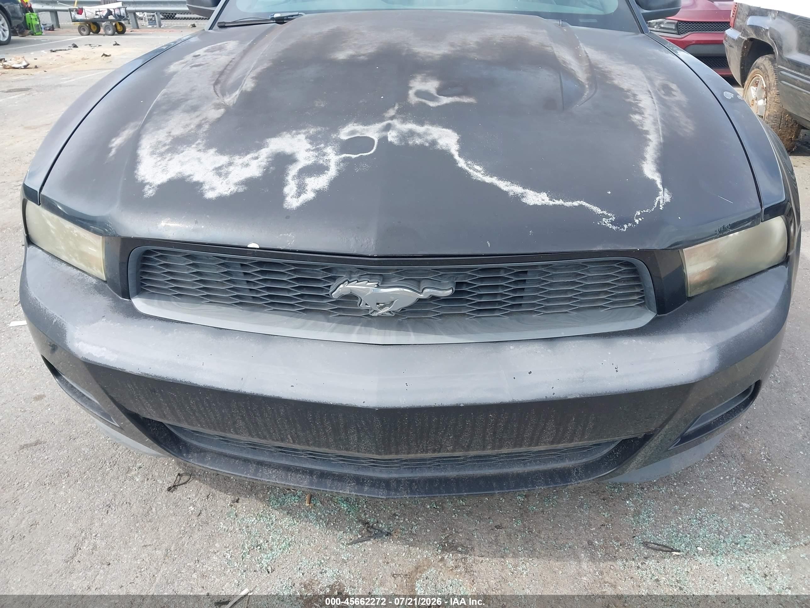 2012 Ford Mustang V6 Black vin: 1ZVBP8AM8C5212427