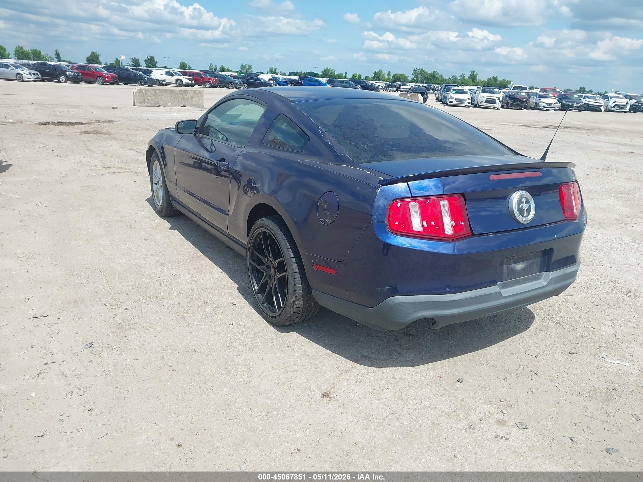 2012 Ford Mustang V6 Blue vin: 1ZVBP8AM8C5215800