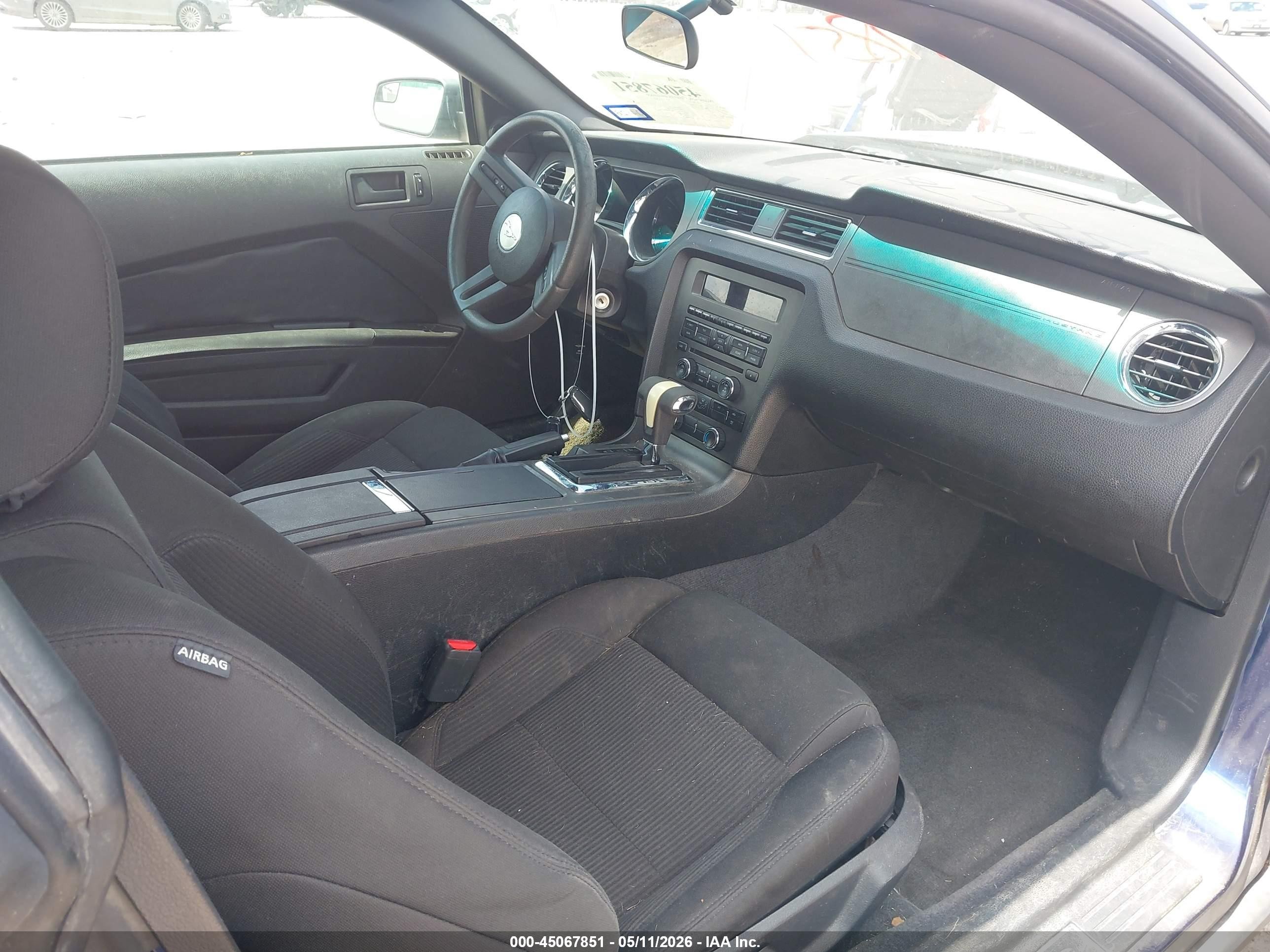 2012 Ford Mustang V6 Blue vin: 1ZVBP8AM8C5215800