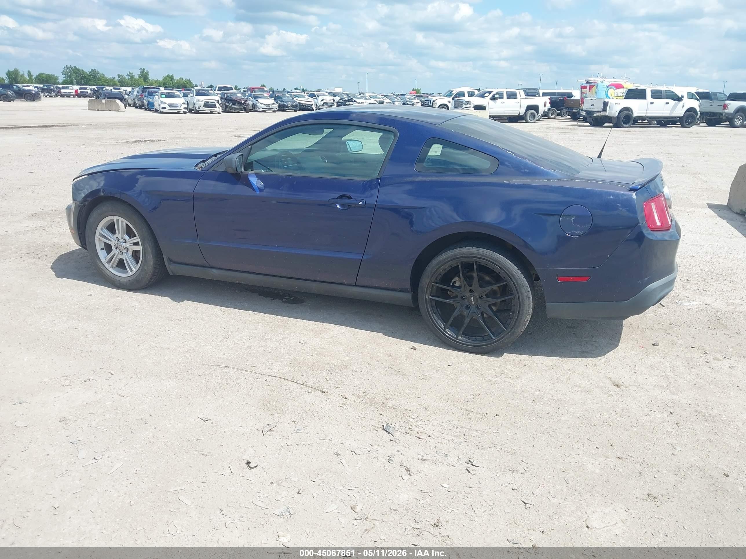2012 Ford Mustang V6 Blue vin: 1ZVBP8AM8C5215800