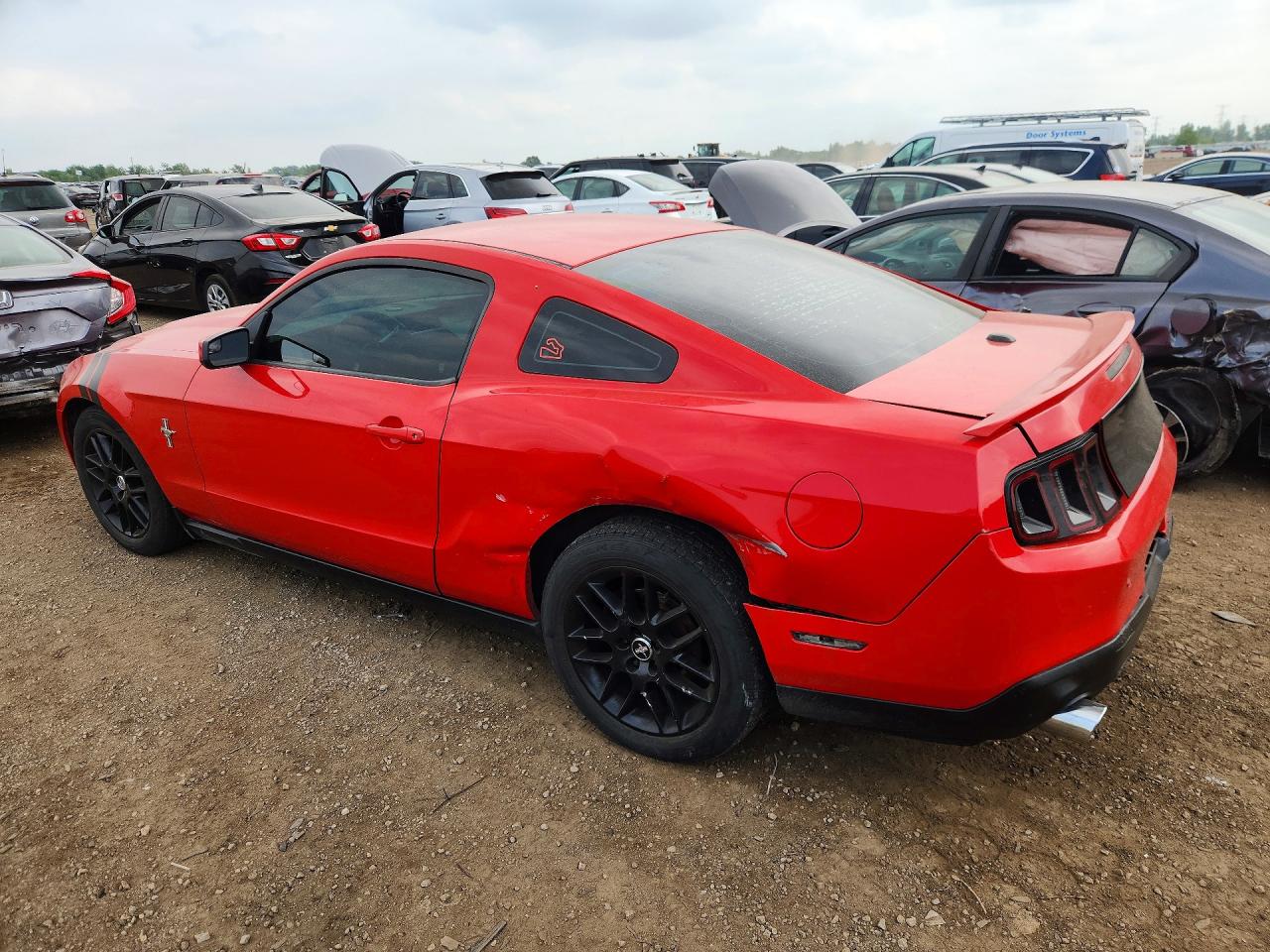 2012 Ford Mustang Red vin: 1ZVBP8AM8C5220866