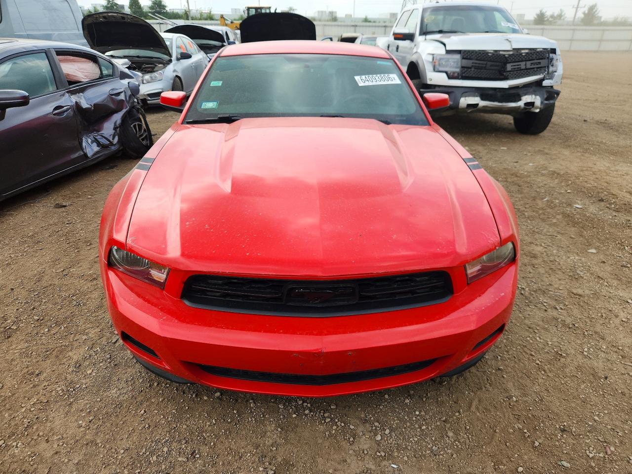 2012 Ford Mustang Red vin: 1ZVBP8AM8C5220866