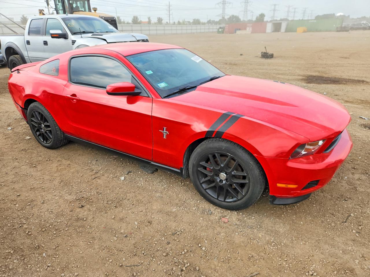 2012 Ford Mustang Red vin: 1ZVBP8AM8C5220866
