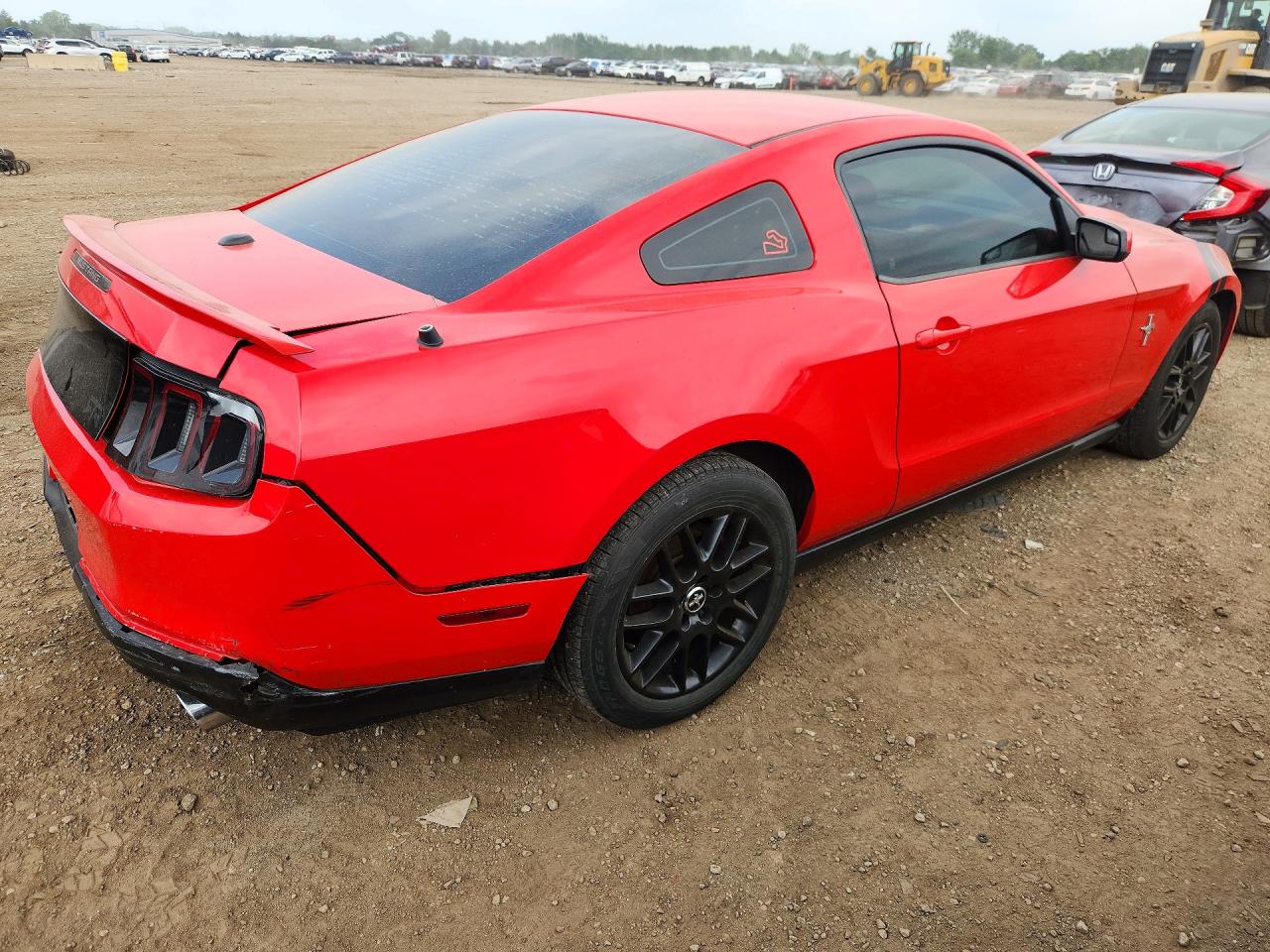 2012 Ford Mustang Red vin: 1ZVBP8AM8C5220866