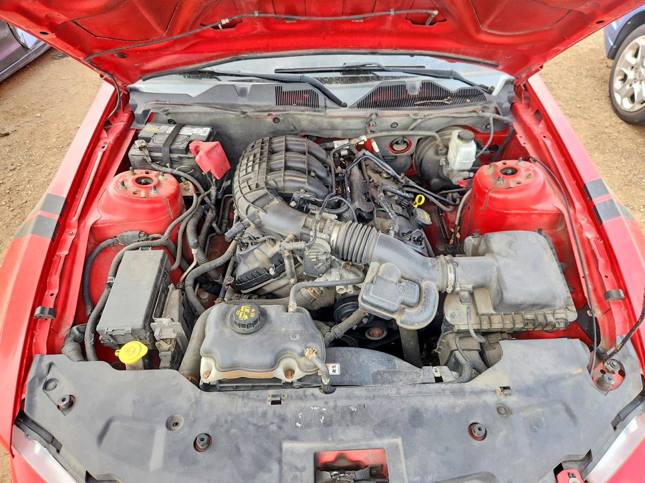 2012 Ford Mustang Red vin: 1ZVBP8AM8C5220866