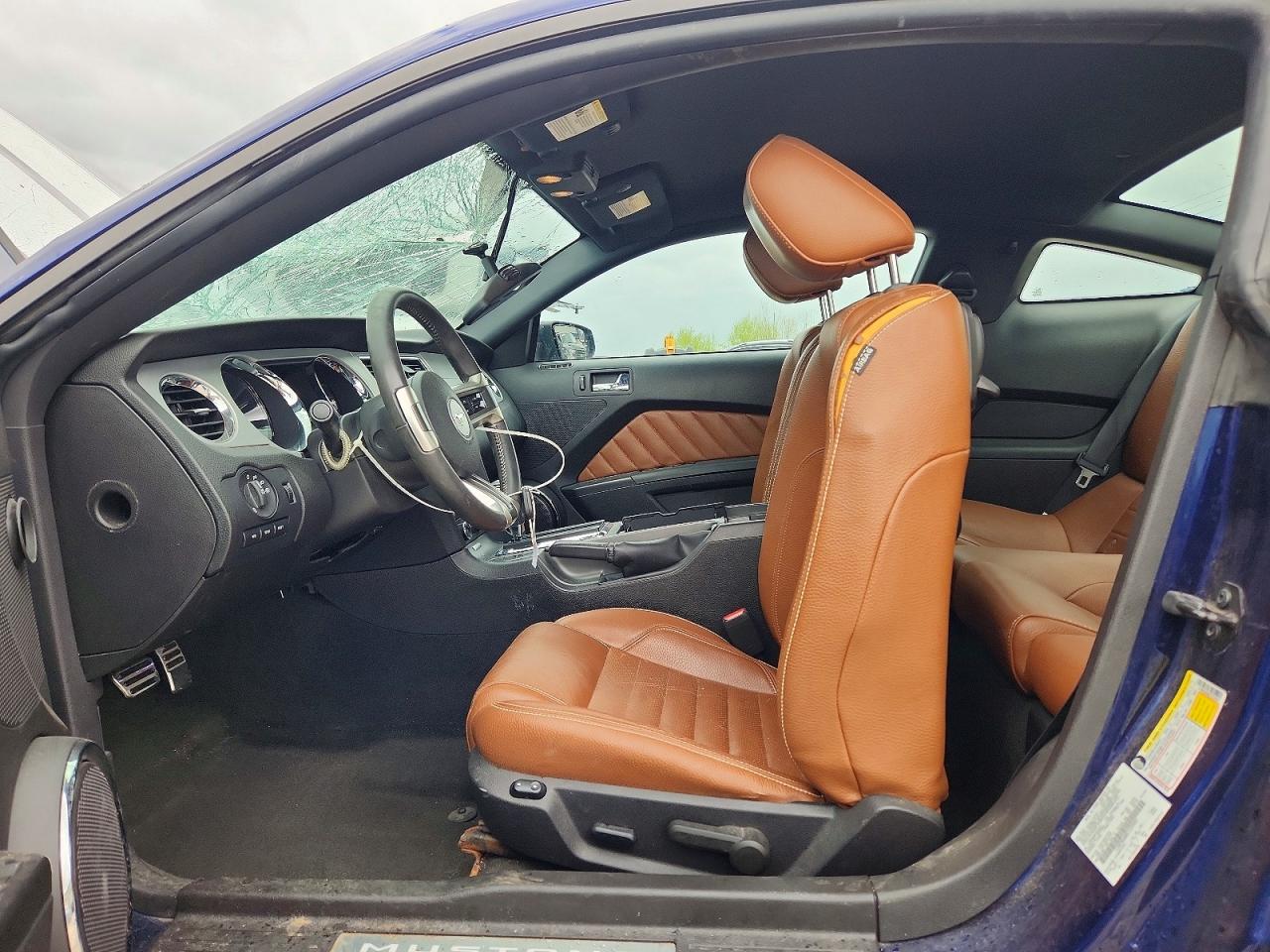2012 Ford Mustang Blue vin: 1ZVBP8AM8C5229907