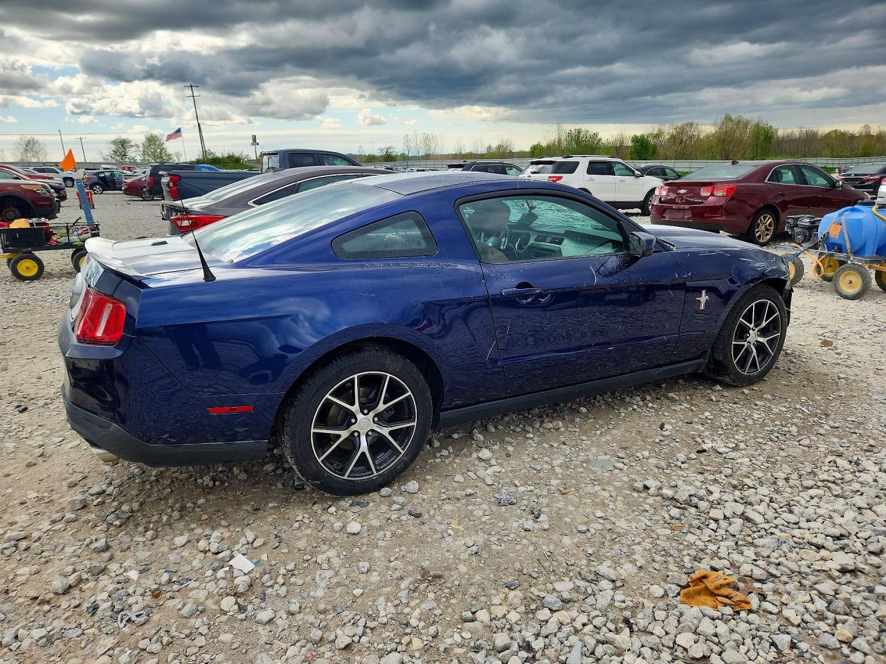 2012 Ford Mustang Blue vin: 1ZVBP8AM8C5229907
