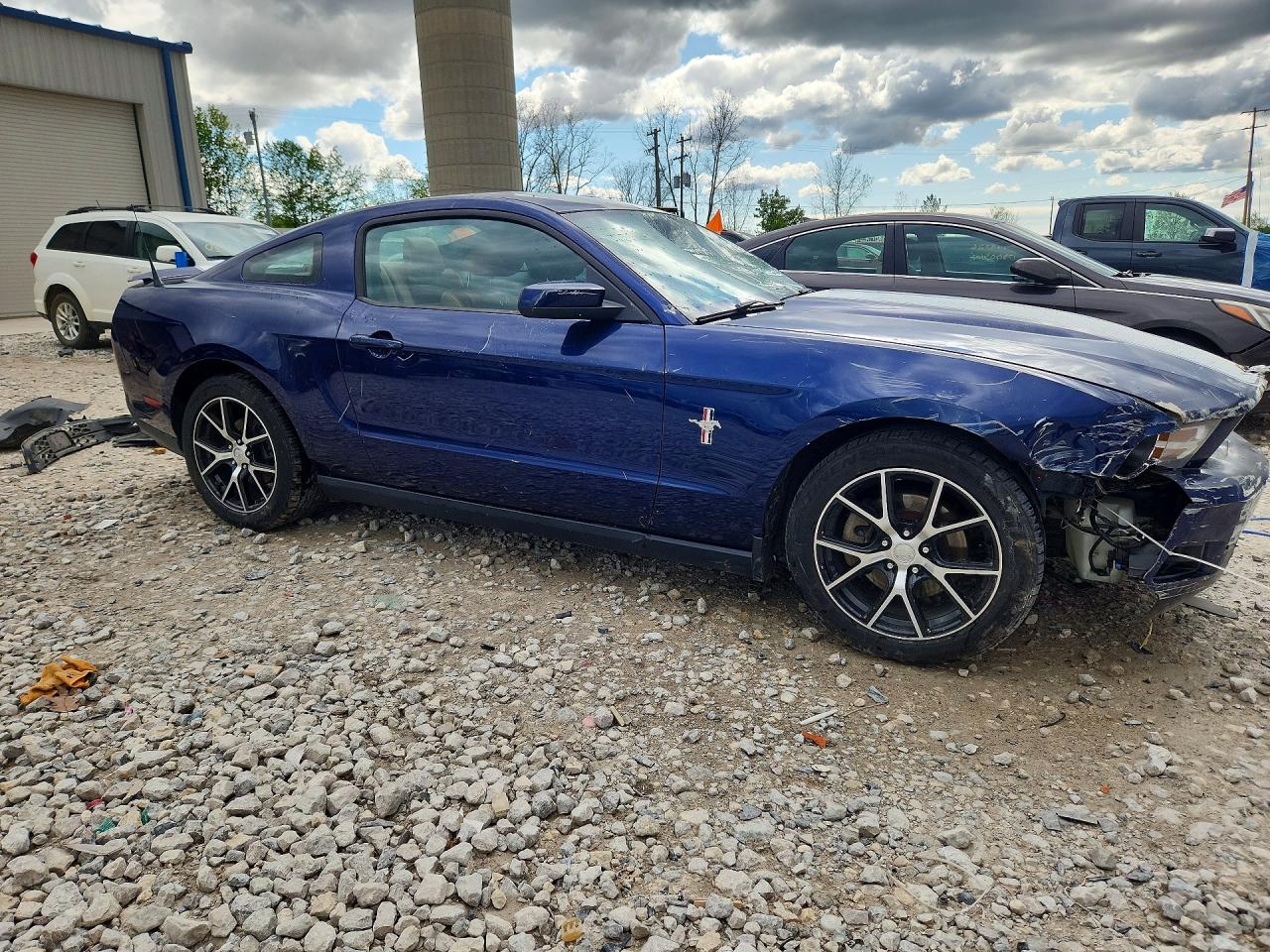 2012 Ford Mustang Blue vin: 1ZVBP8AM8C5229907