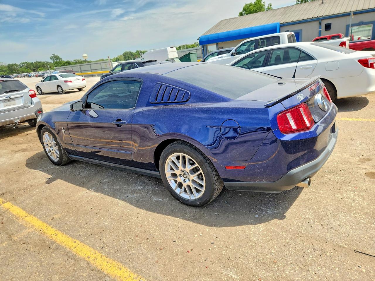 2012 Ford Mustang Blue vin: 1ZVBP8AM8C5232841