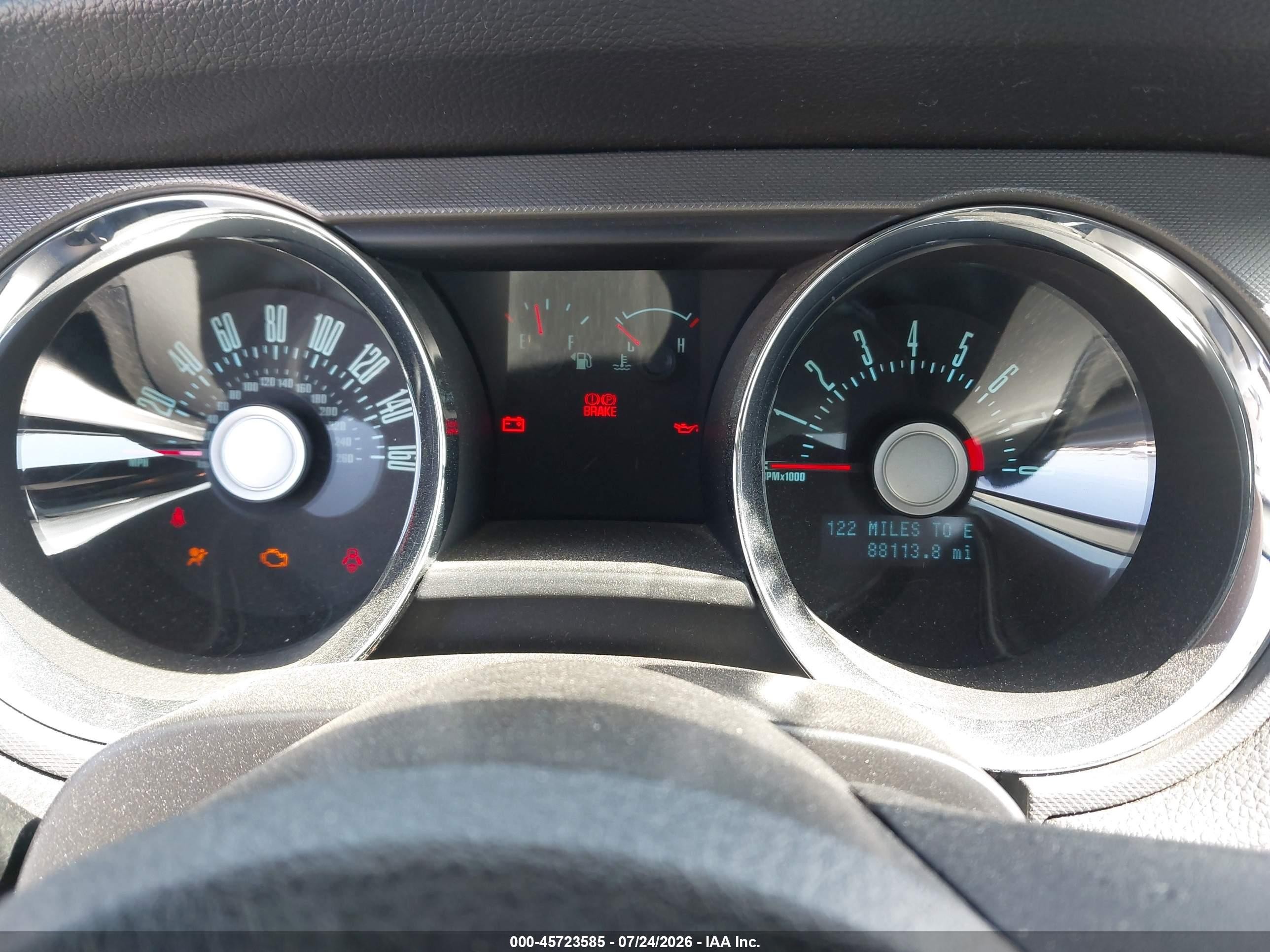 2012 Ford Mustang V6 Черный vin: 1ZVBP8AM8C5245654
