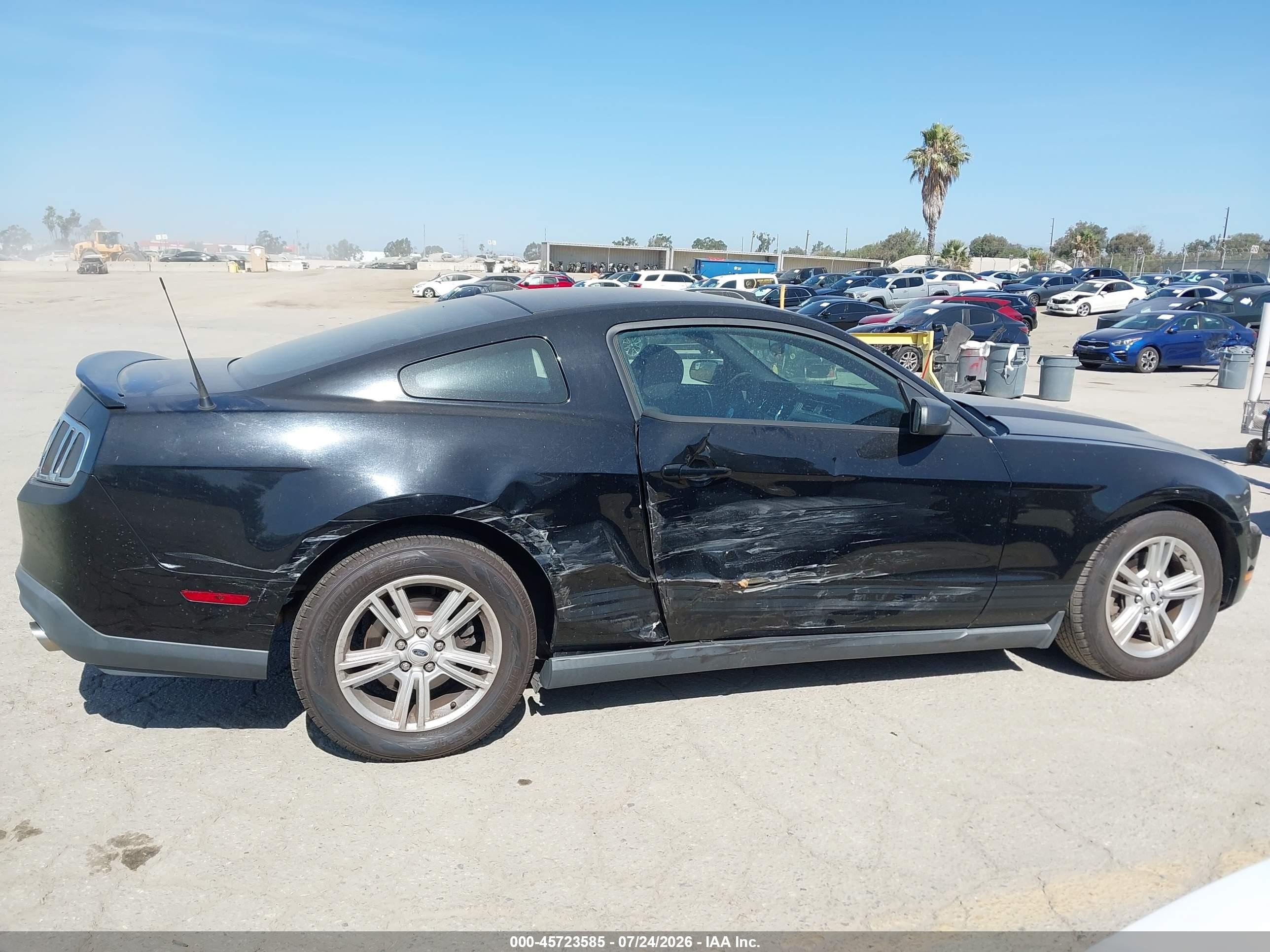 2012 Ford Mustang V6 Черный vin: 1ZVBP8AM8C5245654